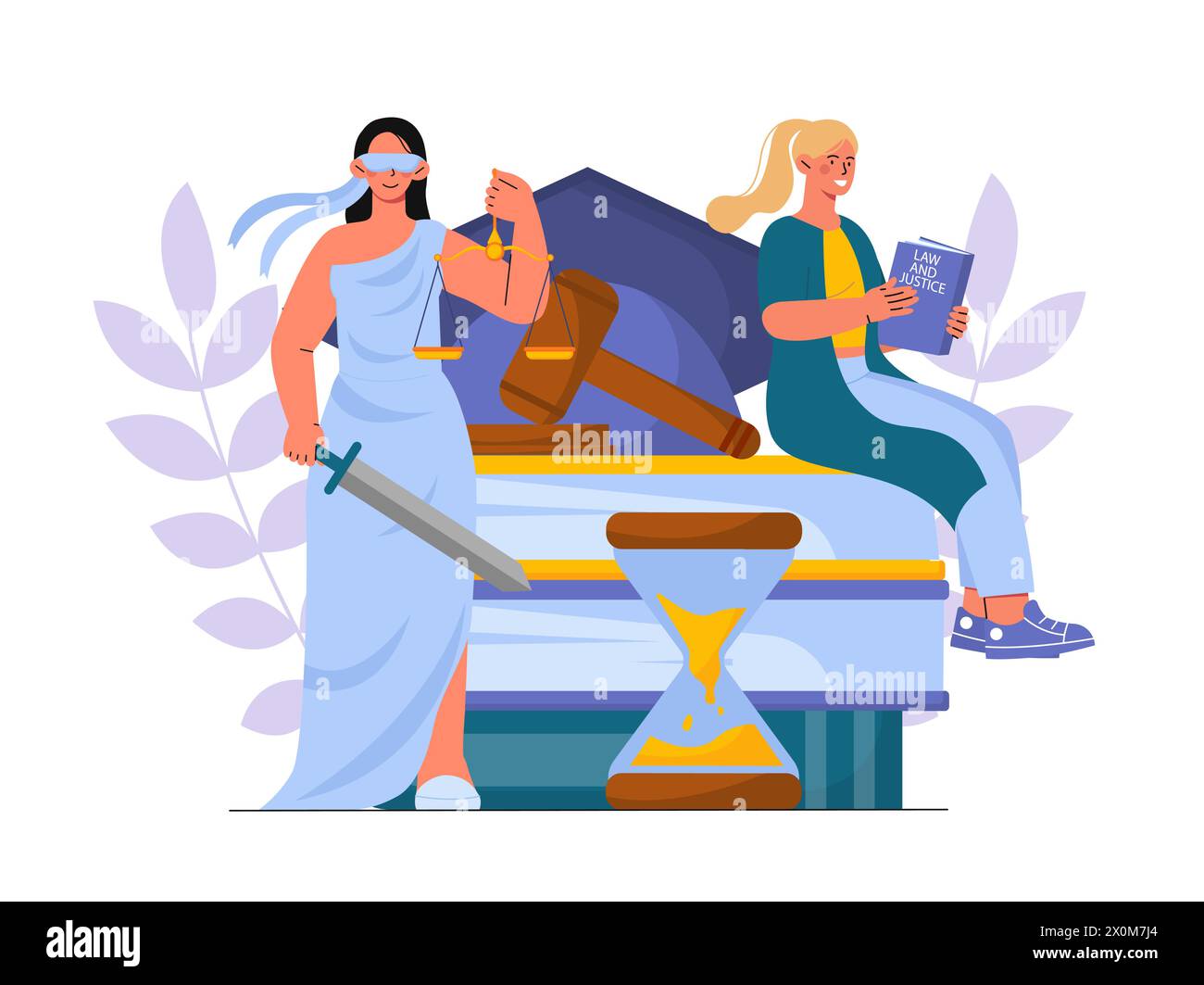 Das Vektorkonzept der Anwältin Stock Vektor