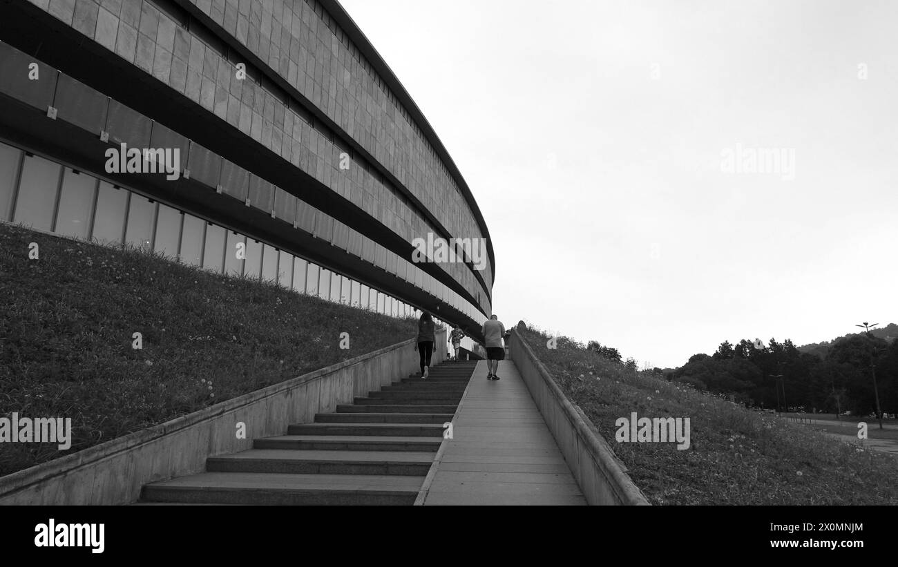 Turin, Italien - 20. juni 2021: Außenansicht des Automobilmuseums Stockfoto