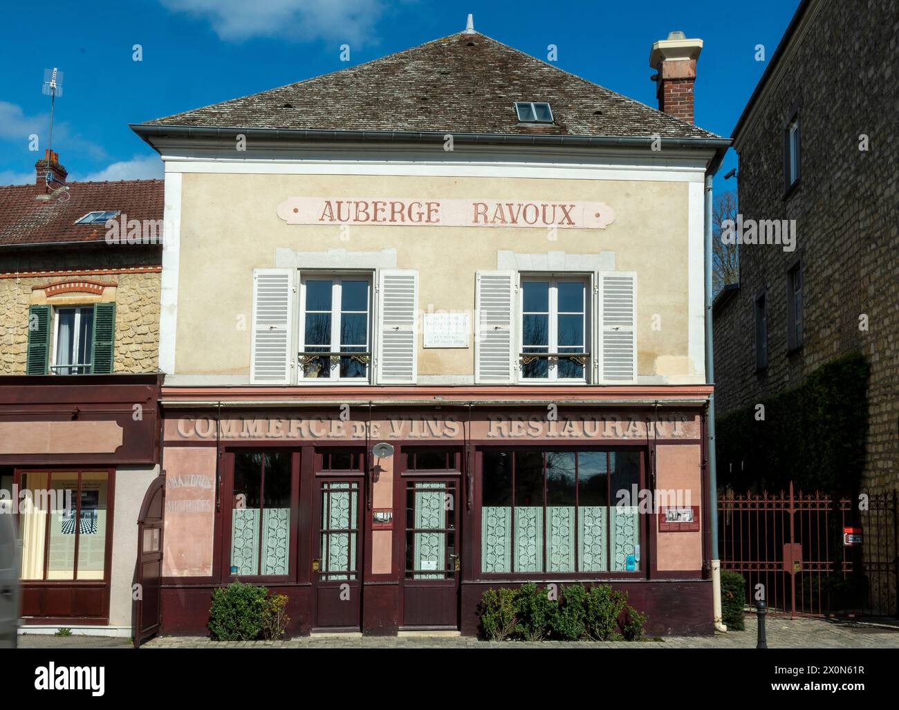 Auvers-sur-Oise. Auberge Ravoux lebte und starb 1890 Vincent Van Gogh. Departement Val-d'Oise. Ile-de-France. Frankreich. Europa Stockfoto