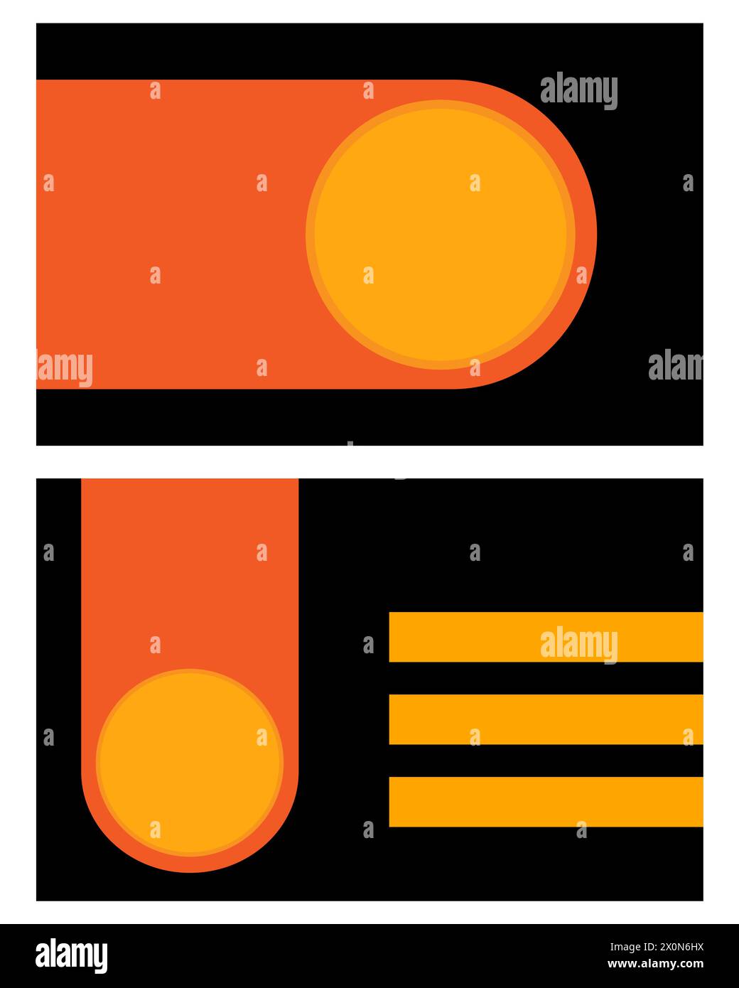 Design-Vorlage für Visitenkarten für Geschäftsbesuche mit einem leeren Platz für Ihren Text. Flyer-Design, Deckschablone. Stock Vektor