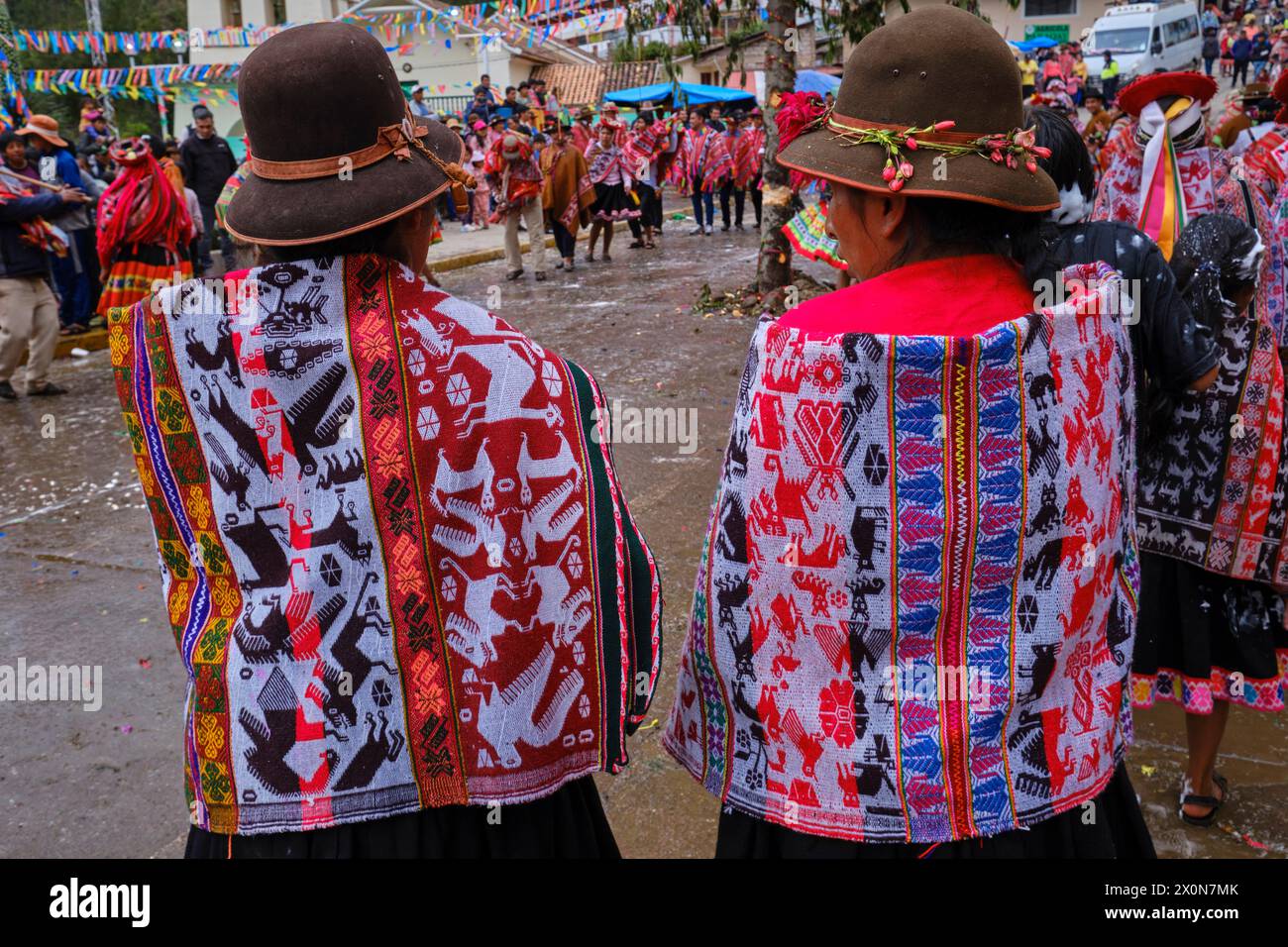 Peru, Provinz Cuzco, Stadt Lares, Karneval Stockfoto