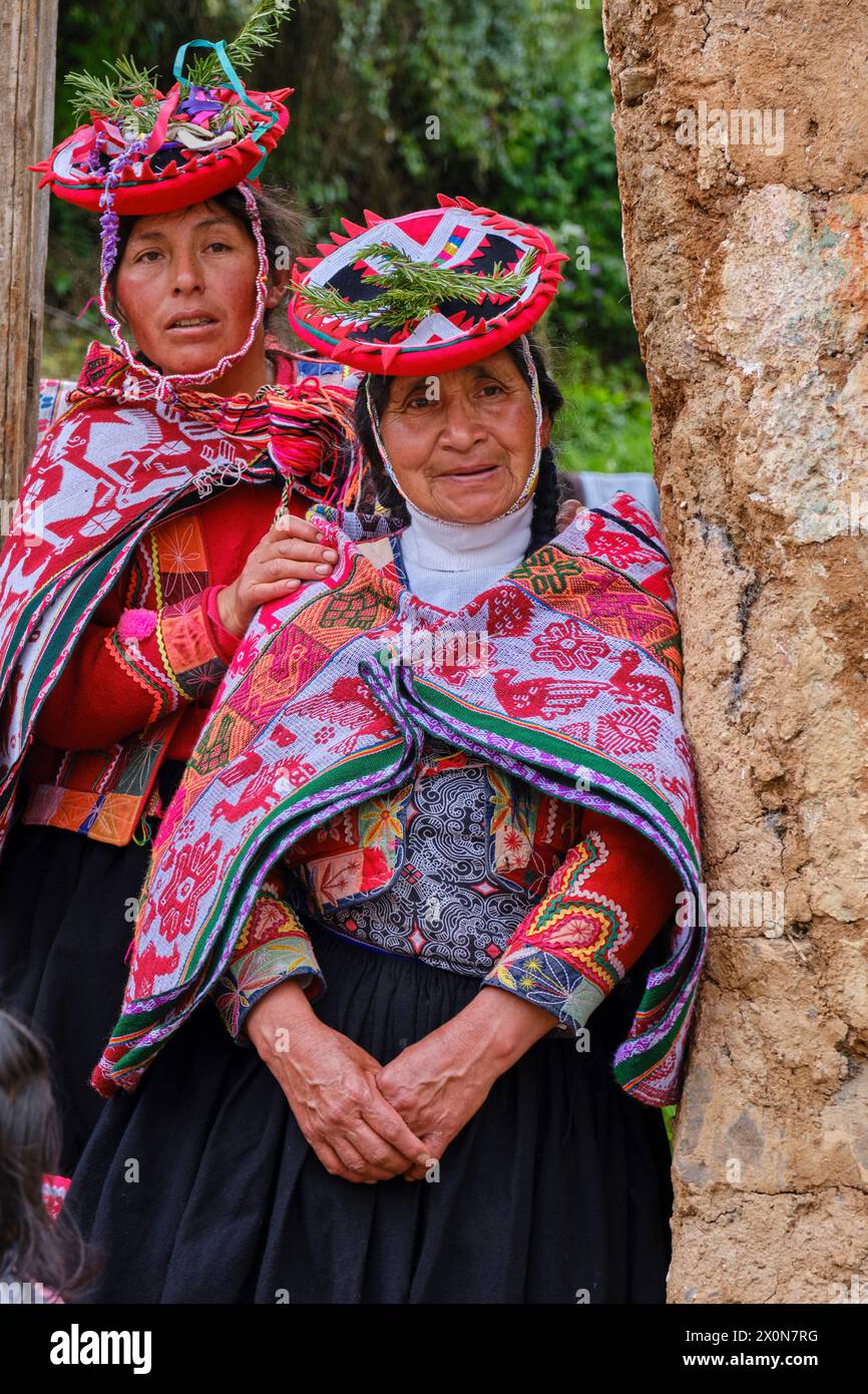 Peru, Provinz Cuzco, Stadt Lares, Karneval Stockfoto