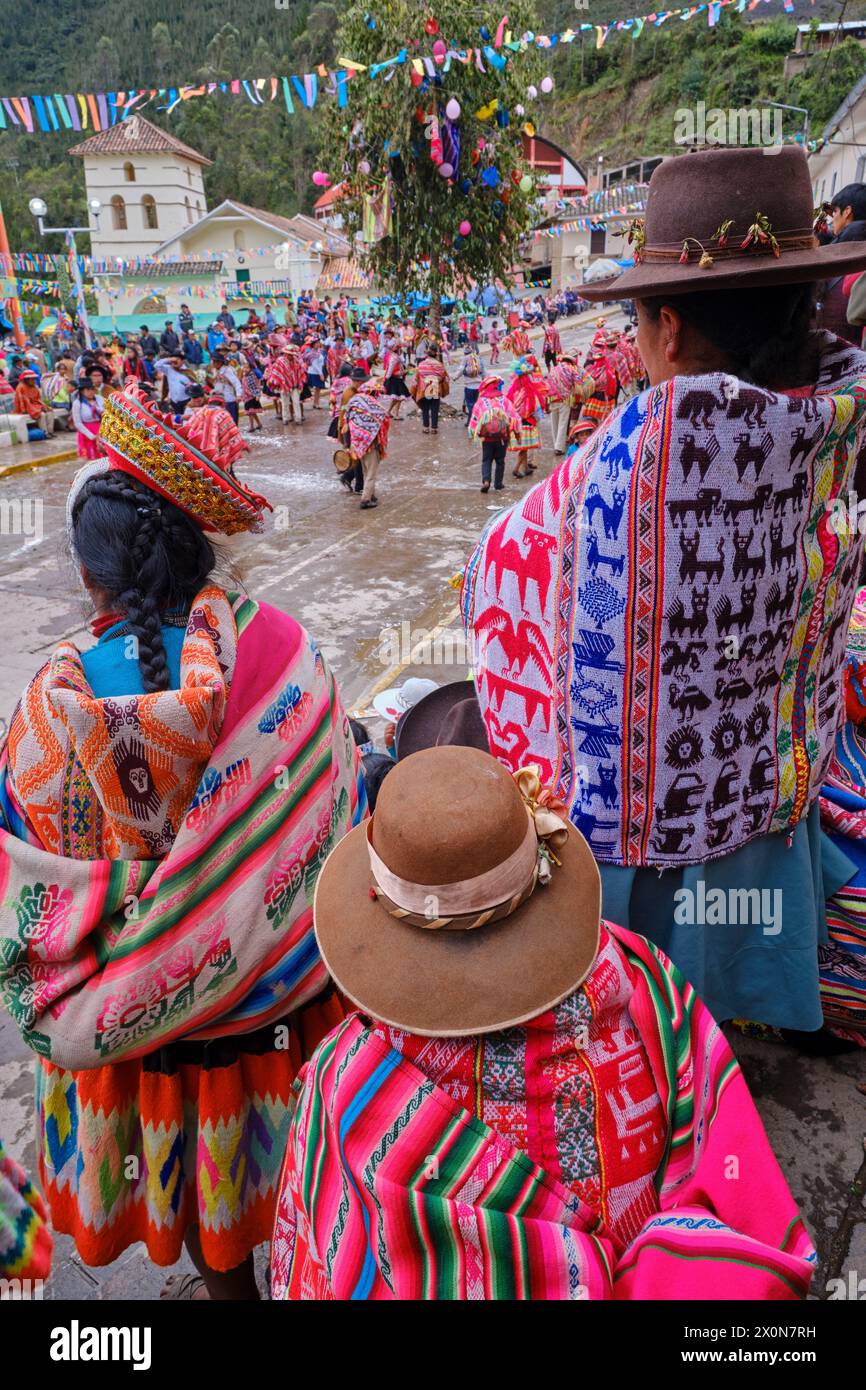 Peru, Provinz Cuzco, Stadt Lares, Karneval Stockfoto