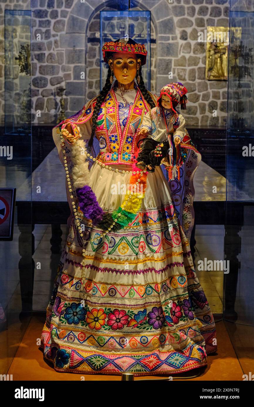 Peru, Provinz Cuzco, Cuzco, gelistet als UNESCO-Weltkulturerbe, das Kloster Santo Domingo Museum Stockfoto