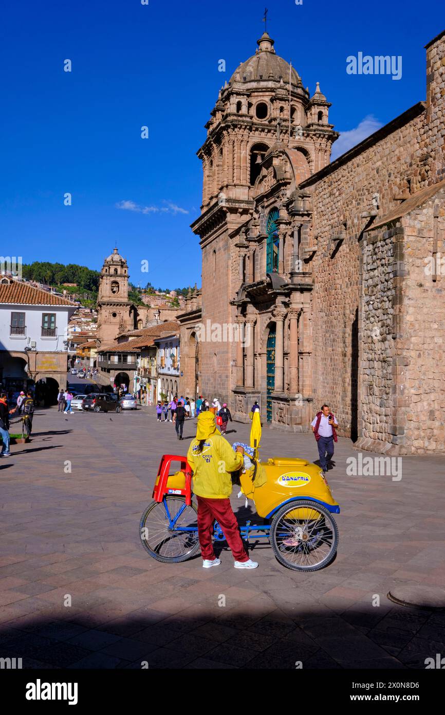 Peru, Provinz Cuzco, Cuzco, gelistet als UNESCO-Weltkulturerbe, Menor Merced Basilica Stockfoto
