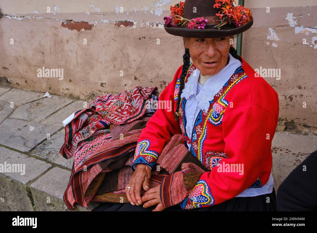 Peru, Provinz Cuzco, Stadt Lares, Karneval Stockfoto