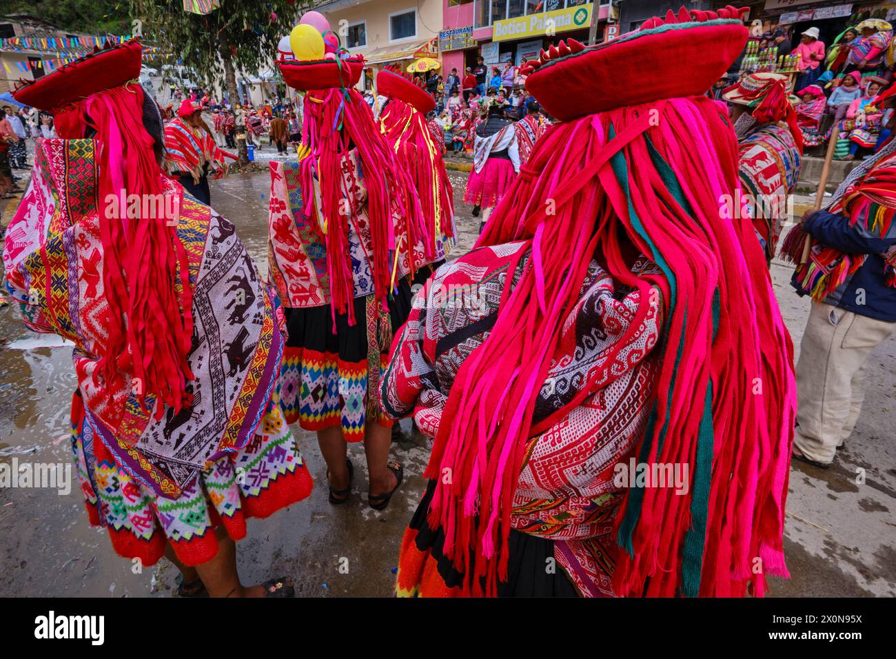 Peru, Provinz Cuzco, Stadt Lares, Karneval Stockfoto