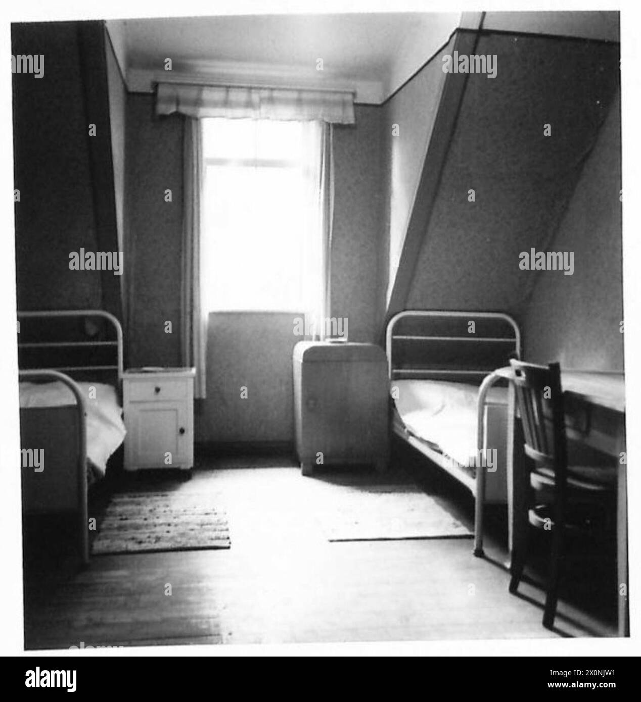 Allgemeine Ansicht des Maryknoll Catholic Retreat Centre in Mardorf mit Schlafzimmerwohnungen, die von Personal der britischen Armee genutzt wurden, die in der Gegend stationiert waren. Stockfoto