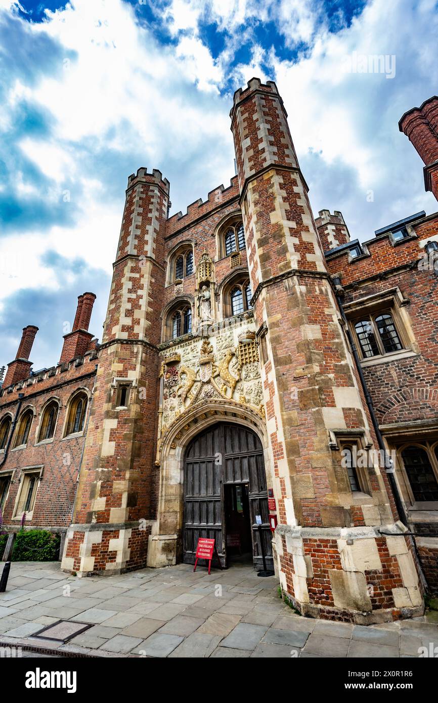 Cambridge, England, Großbritannien, Vereinigtes Königreich, Landschaft Frühlingstag Reise Straße Blick, Erkundung der Stadt zu Fuß Stockfoto