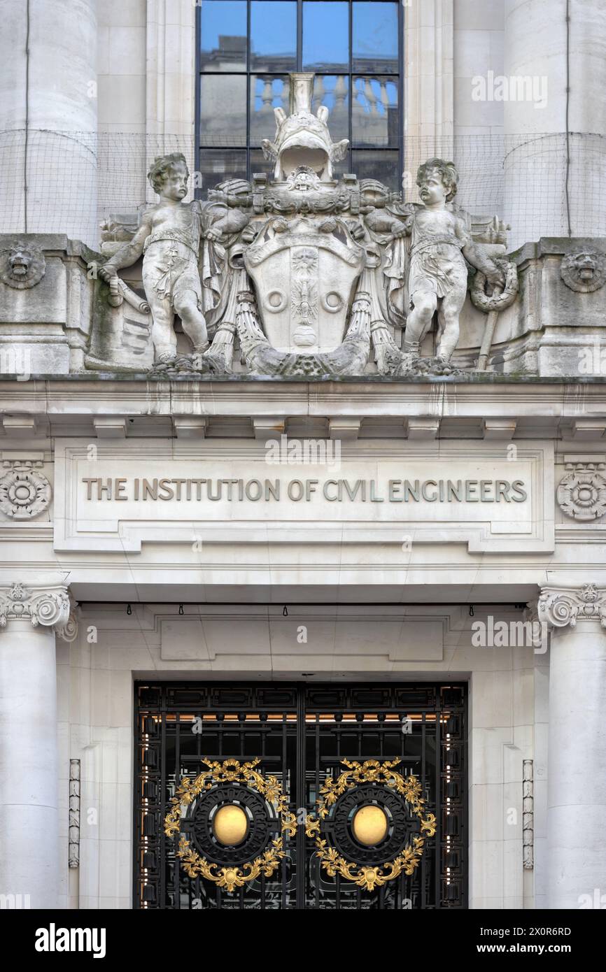 Hauptsitz der Institution of Civil Engineers (ICE) in London, Großbritannien Stockfoto