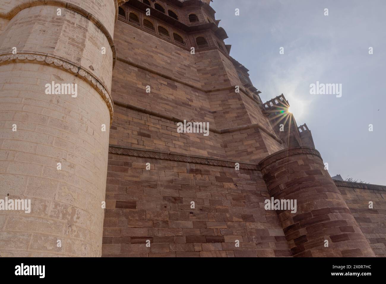 Historisches Mehrangarh Fort in Jodhpur, Rajasthan Stockfoto
