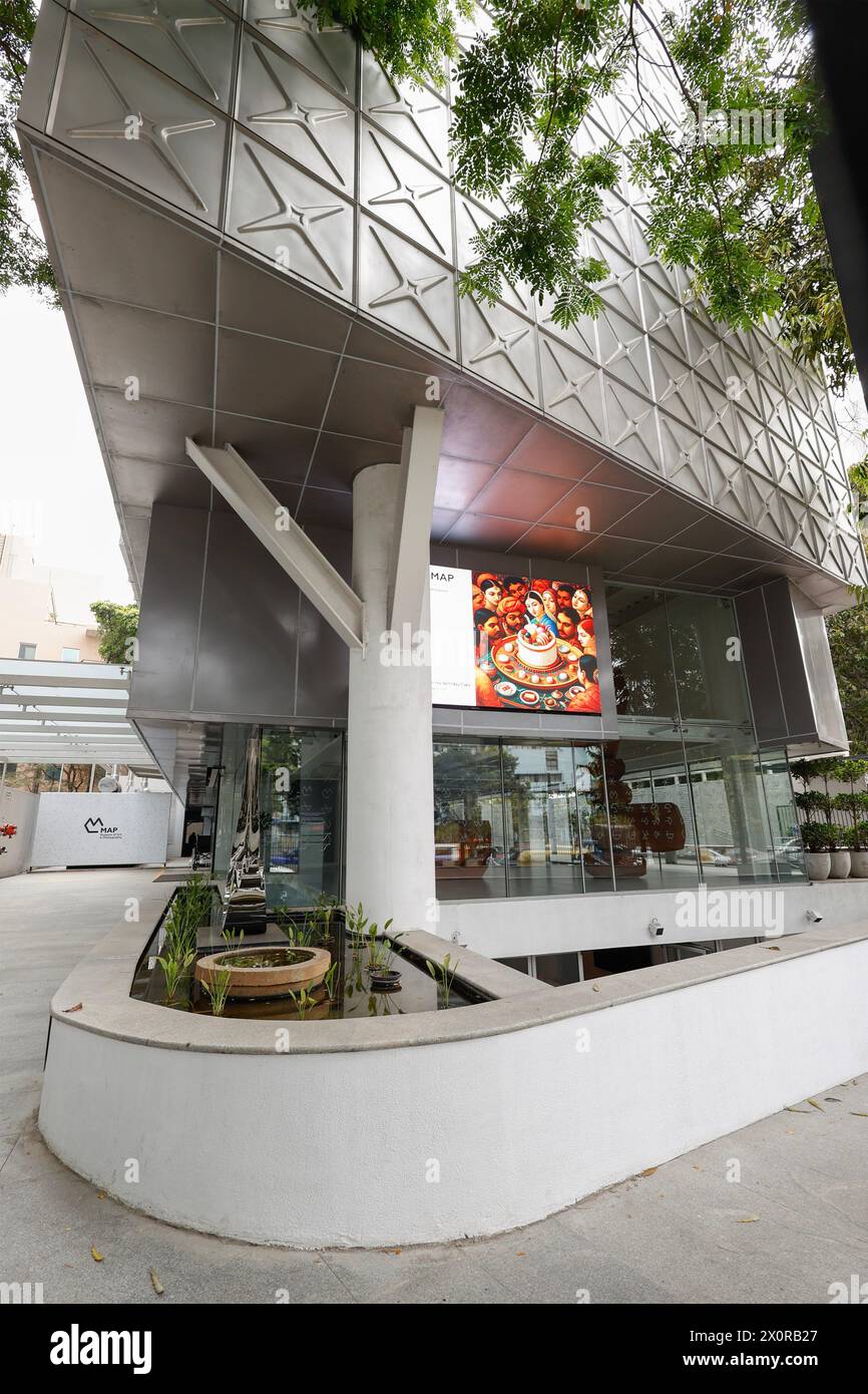 Das Museum für Kunst und Fotografie (KARTE) in Bangalore, Karnataka, Indien. Stockfoto