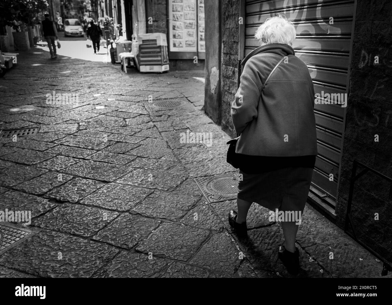 Straßenfotografie im Spanischen Viertel, Neapel, Italien Stockfoto