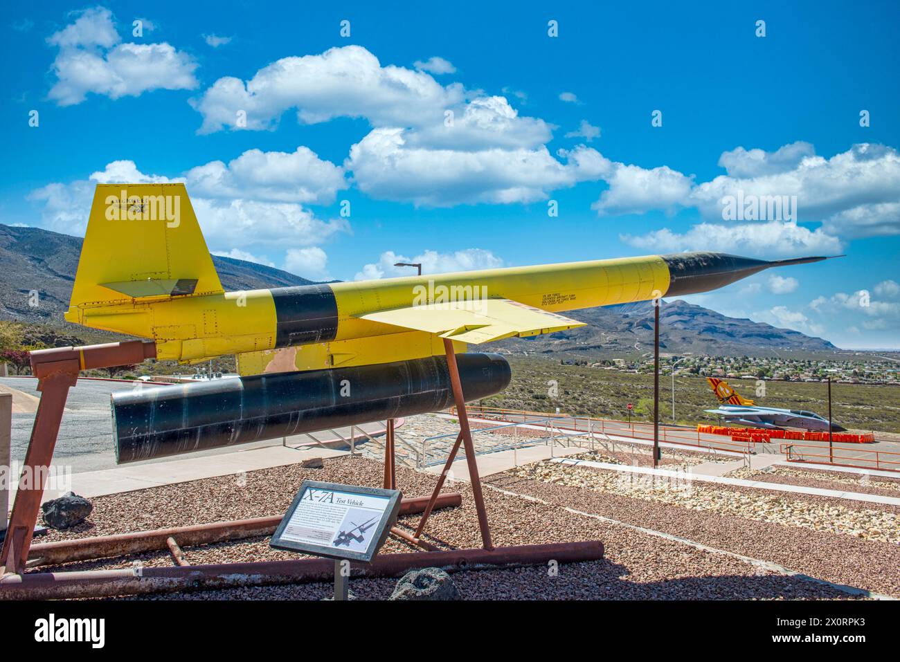 X-7A Rakete von Lockheed im Museum of Space History in Alamogordo in New Mexico Stockfoto