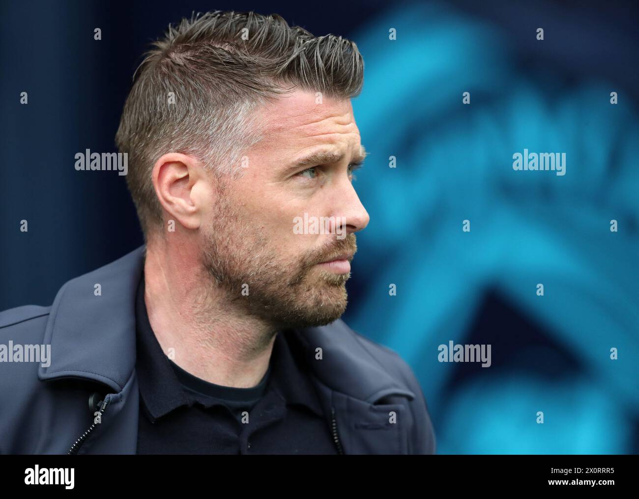 Etihad Stadium, Manchester, Großbritannien. April 2024. Premier League Football, Manchester City gegen Luton Town; Luton Town Manager Rob Edwards Credit: Action Plus Sports/Alamy Live News Stockfoto