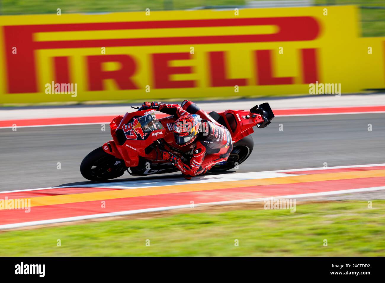 13. April 2024; Circuit of the Americas, Austin, Texas, USA; MotoGP Red Bull Grand Prix des Americas Qualifying Day 2024; Nummer 3 Red Bull GasGas Fahrer Augusto Fernandez während des Qualifying Stockfoto