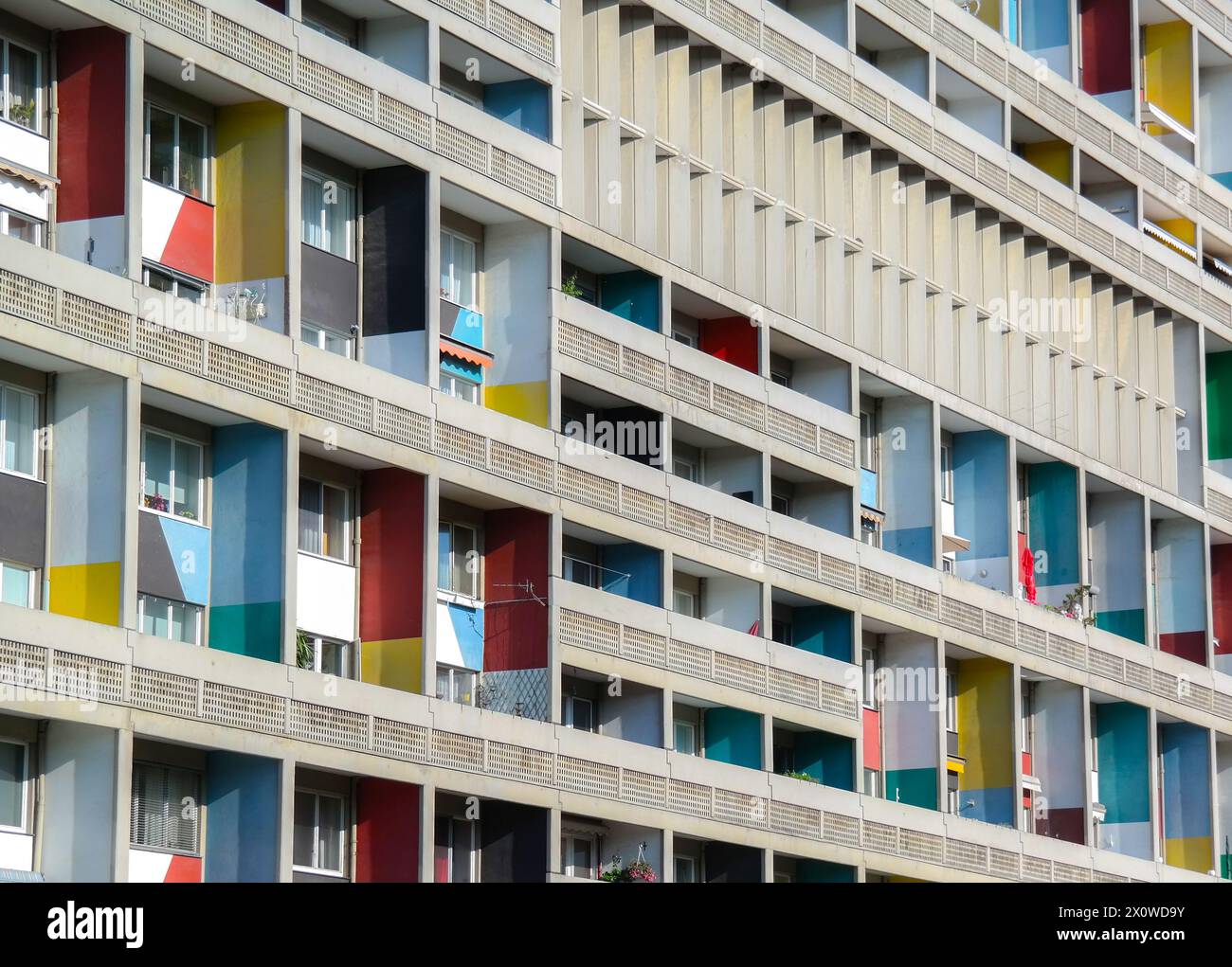 Berlin, Westend, Corbusierhaus, Illustr. Stockfoto