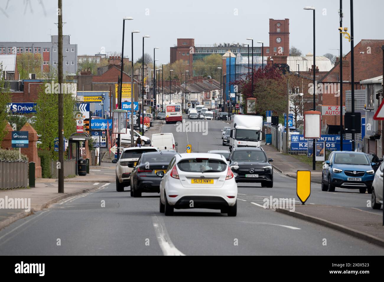 Foleshill Road, Coventry, West Midlands, England, Großbritannien Stockfoto
