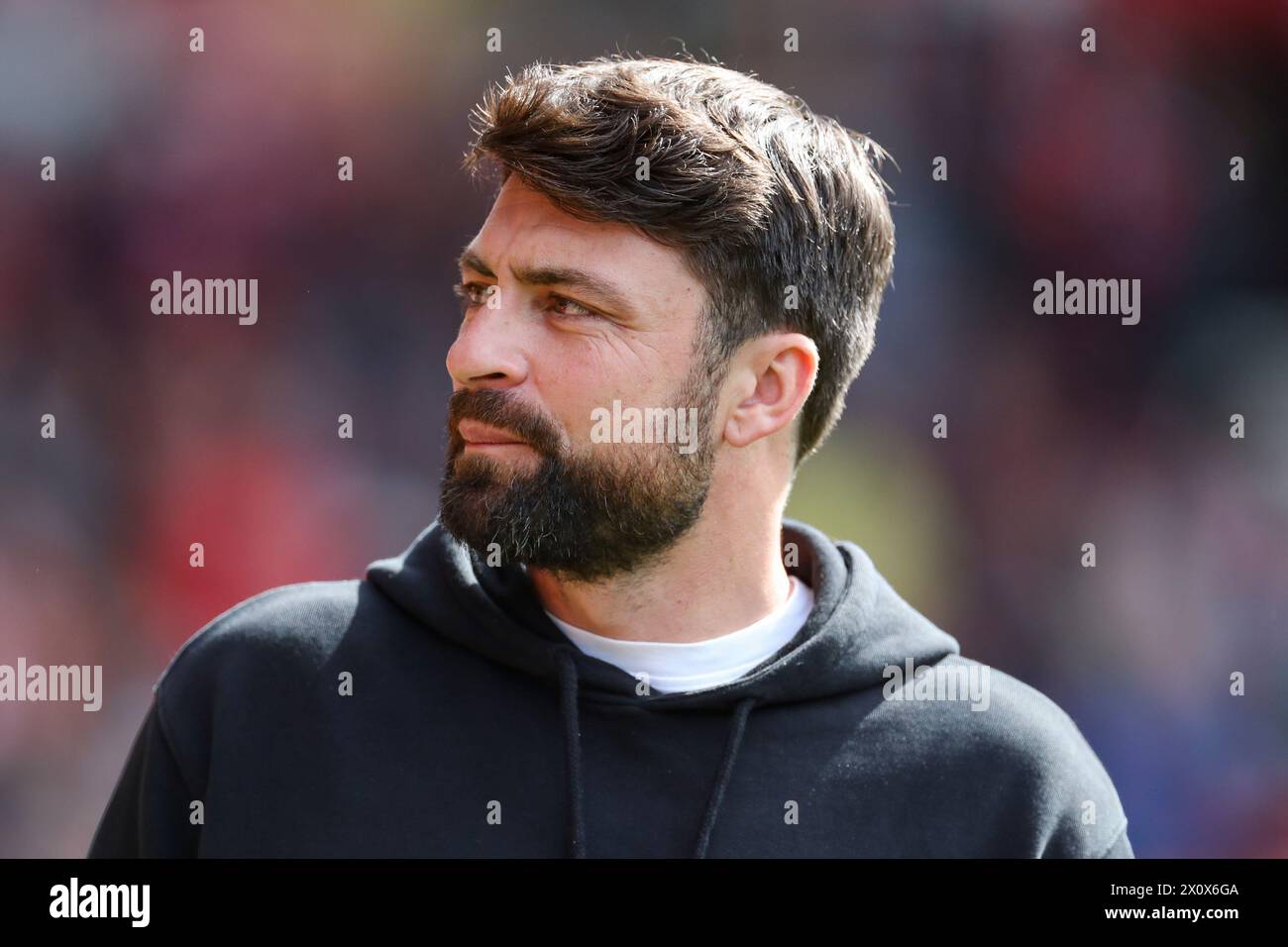 Southampton Manager Russell Martin während des SKY Bet EFL Championship Matches Southampton FC gegen Watford FC im St.Mary's Stadium, Southampton, England, Großbritannien am 13. April 2024 Stockfoto