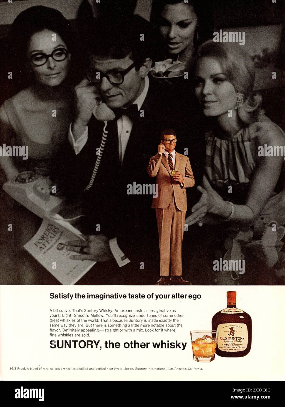 Vintage-Playboy-Magazin September 1968, Anzeige, USA Stockfoto