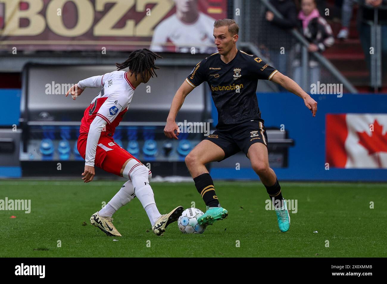 Utrecht, Niederlande. April 2024. UTRECHT, NIEDERLANDE - 14. APRIL: Soren Tengstedt von Go Ahead Eagles während des niederländischen Eredivisie-Spiels zwischen FC Utrecht und Go Ahead Eagles im Stadion Galgenwaard am 14. April 2024 in Utrecht, Niederlande. (Foto von Henny Meyerink/Orange Pictures) Credit: Orange Pics BV/Alamy Live News Stockfoto