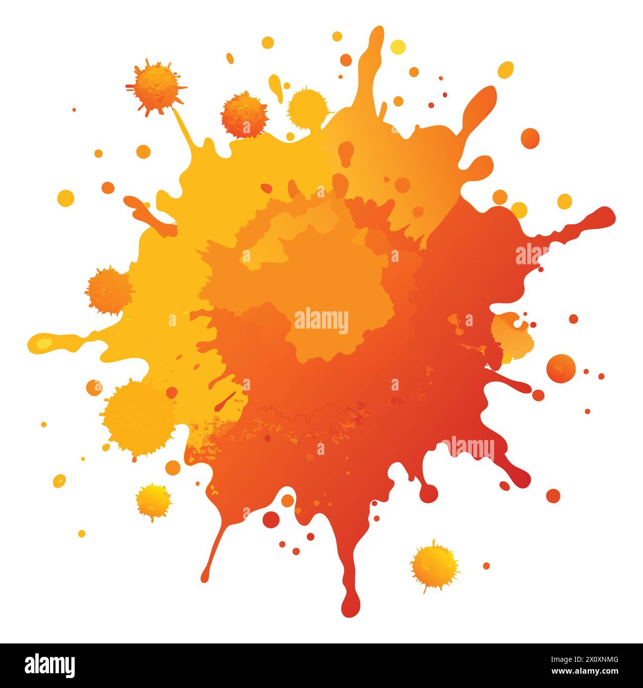 Orange Farbe Aquarell Splash-'Vibrant Orange Aquarell Splash Hintergrund' Stock Vektor