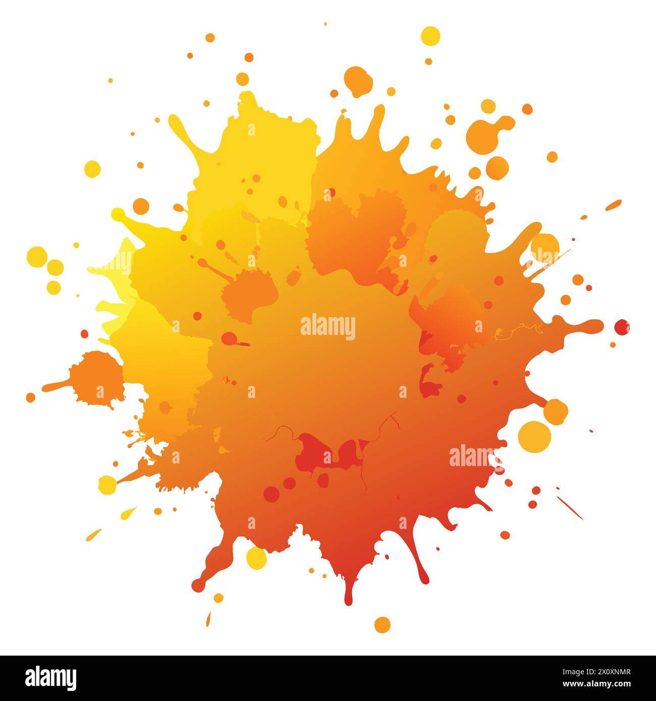 Orange Farbe Aquarell Splash-'Vibrant Orange Aquarell Splash Hintergrund' Stock Vektor
