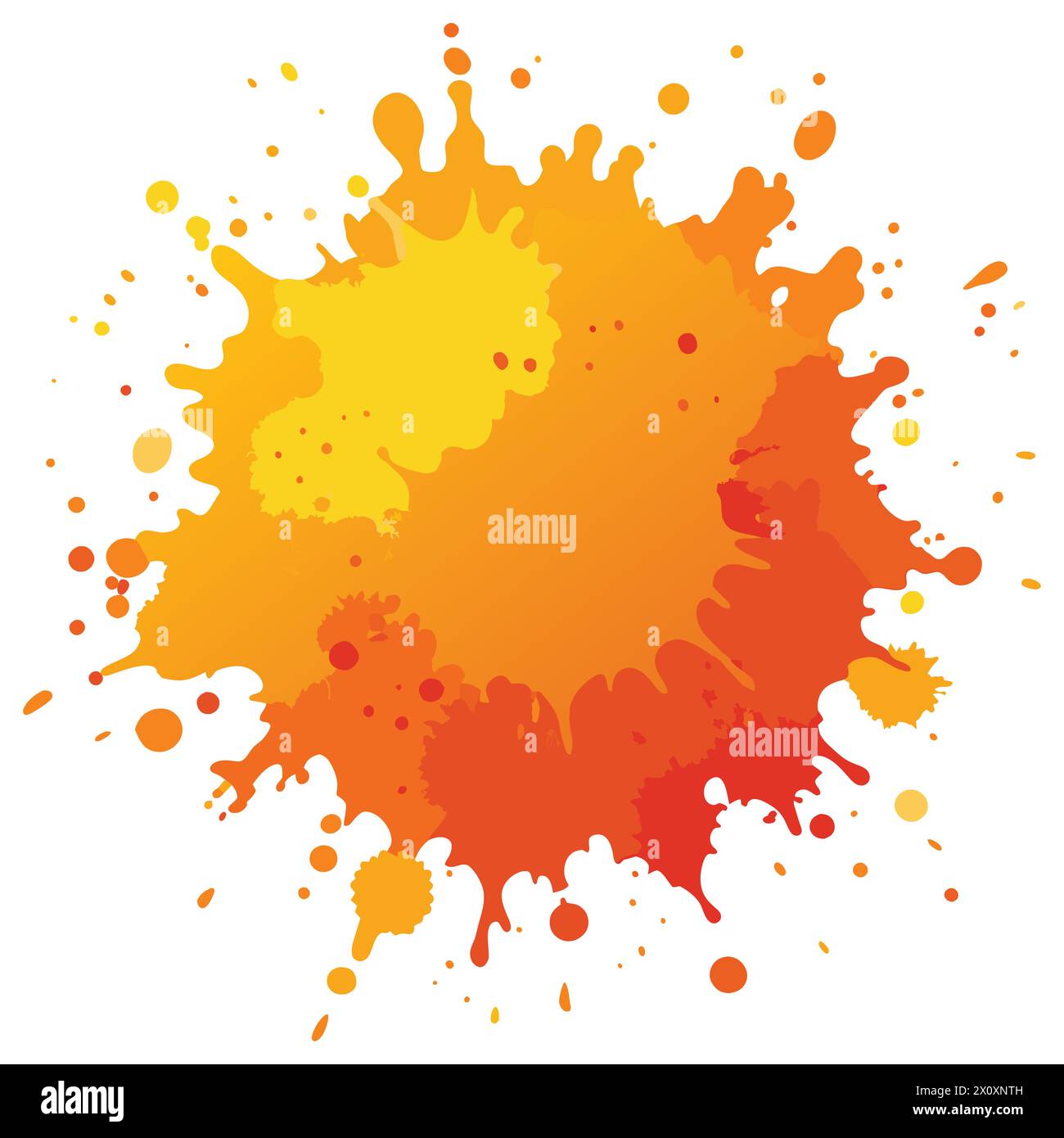 Orange Farbe Aquarell Splash-'Vibrant Orange Aquarell Splash Hintergrund' Stock Vektor