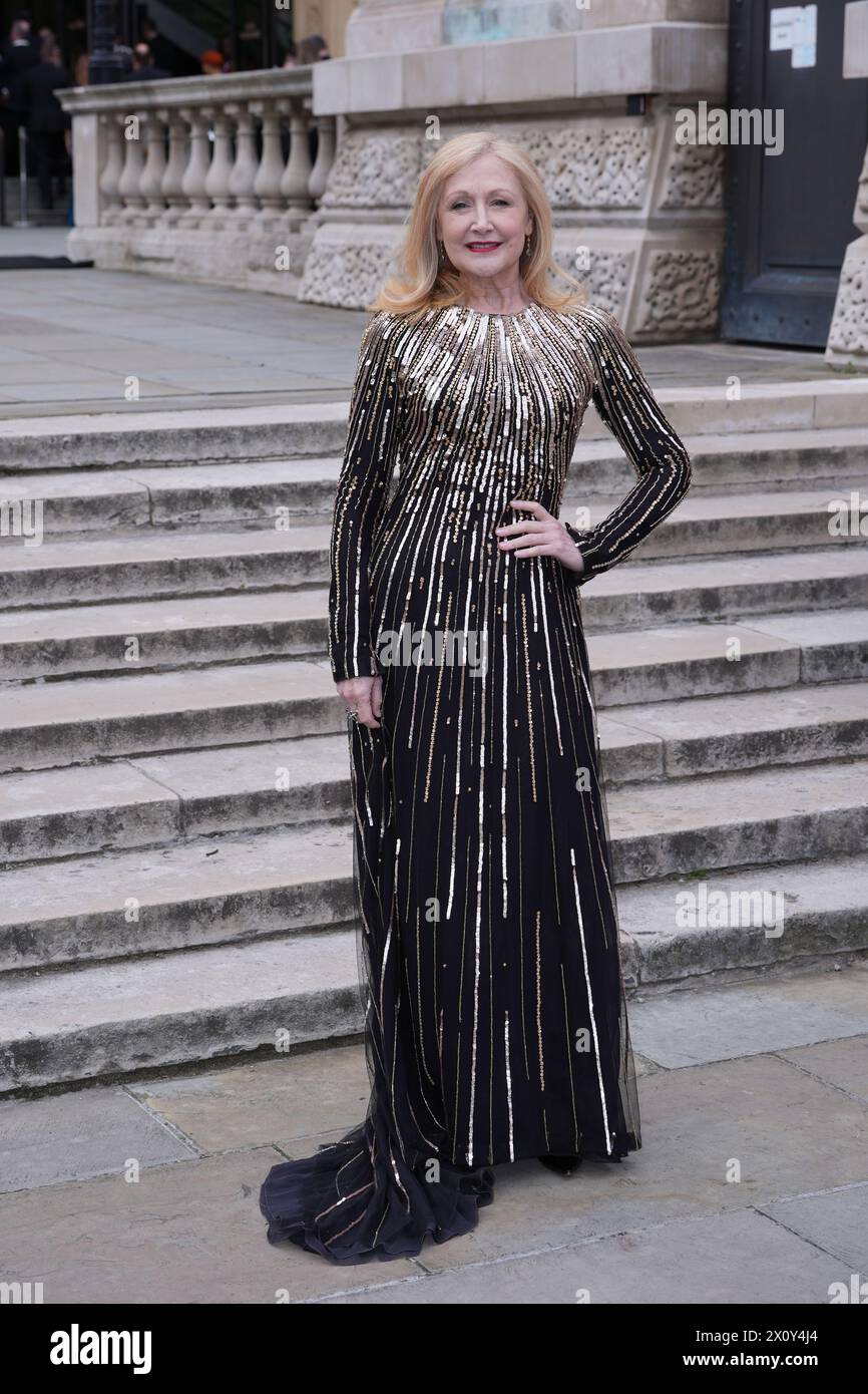 Patricia Clarkson nahm an den Olivier Awards in der Royal Albert Hall in London Teil. Bilddatum: Sonntag, 14. April 2024. Stockfoto
