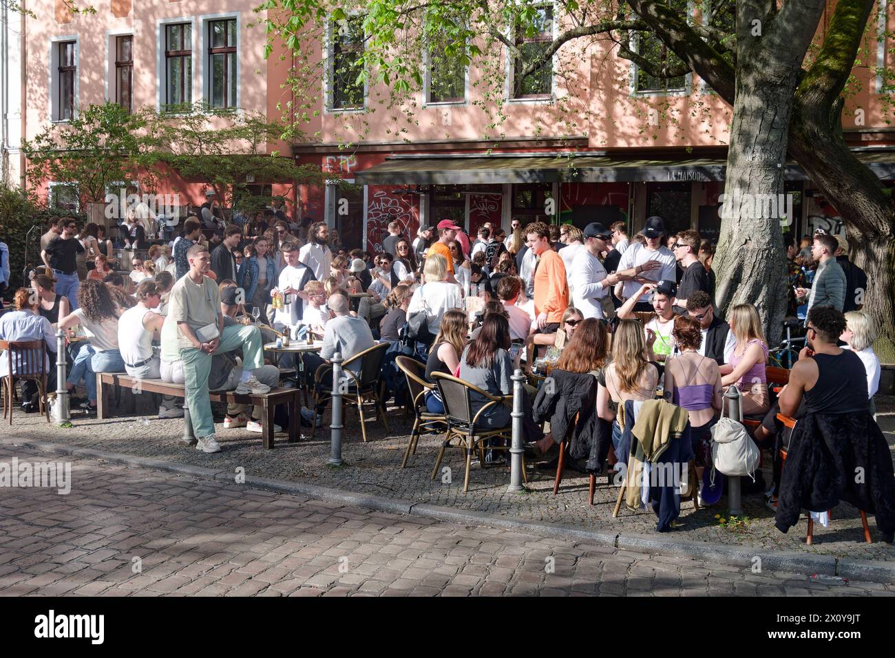 La Maison, Cafe am PaulLinckeUfer in Kreuzberg, Frühling, Berlin La Maison, Cafe am Paul
