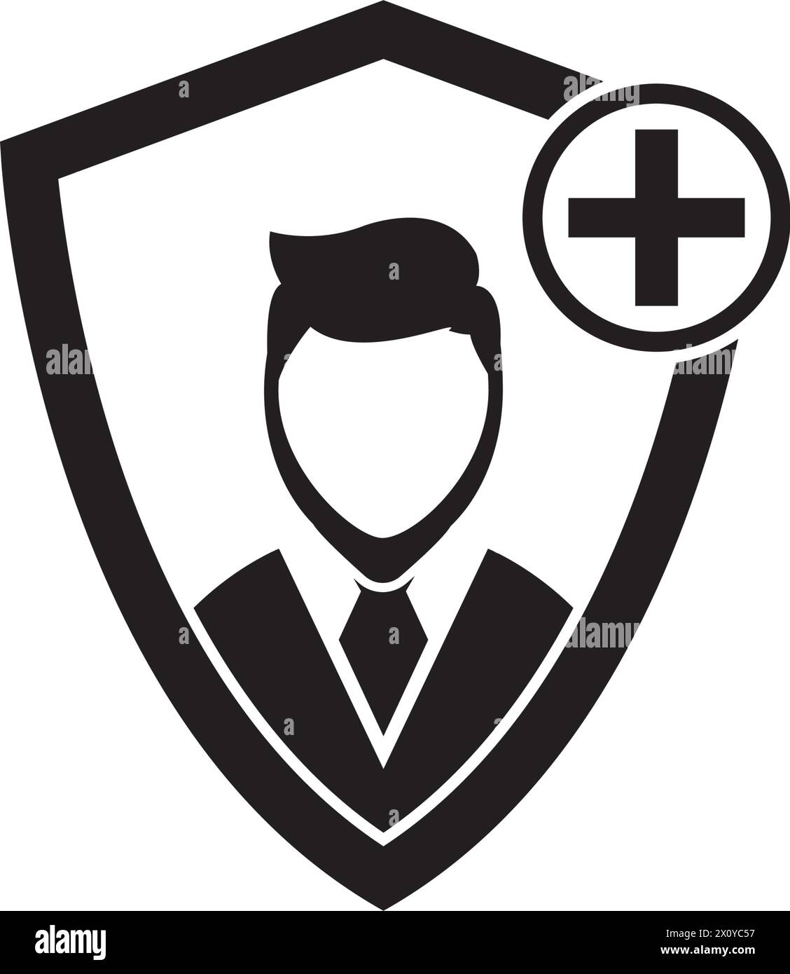 Illustration des Doktor-Symbols für flache Vektoren Stock Vektor