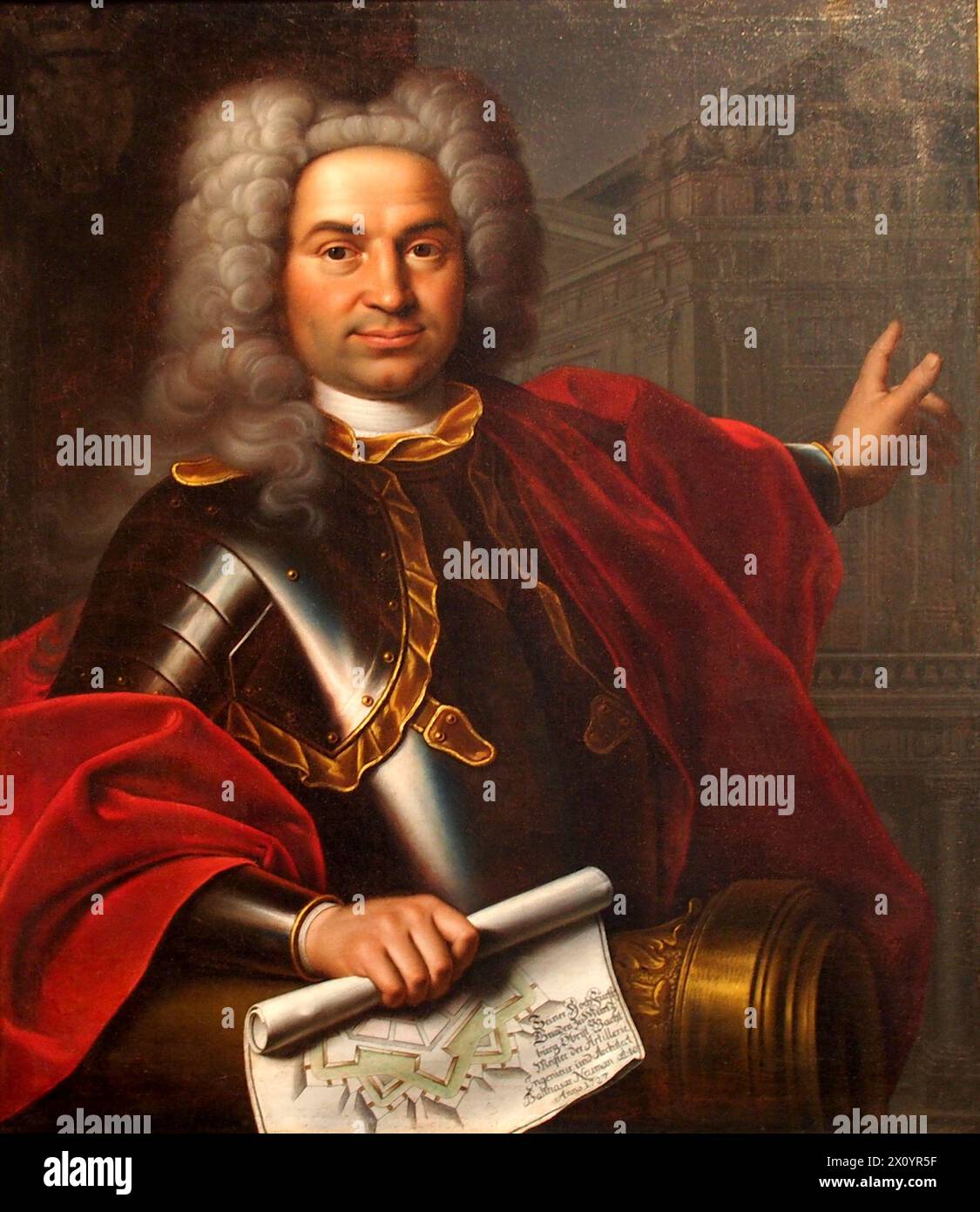 Balthasar Neumann, Johann Balthasar Neumann (1687–1753), deutscher Architekt und Artillerieingenieur Balthasar Neumann Stockfoto Balthasar Neumann, Johann Balthasar Neumann (1687–1753), deutscher Architekt und Artillerieingenieur Balthasar Neumann Stockfoto
