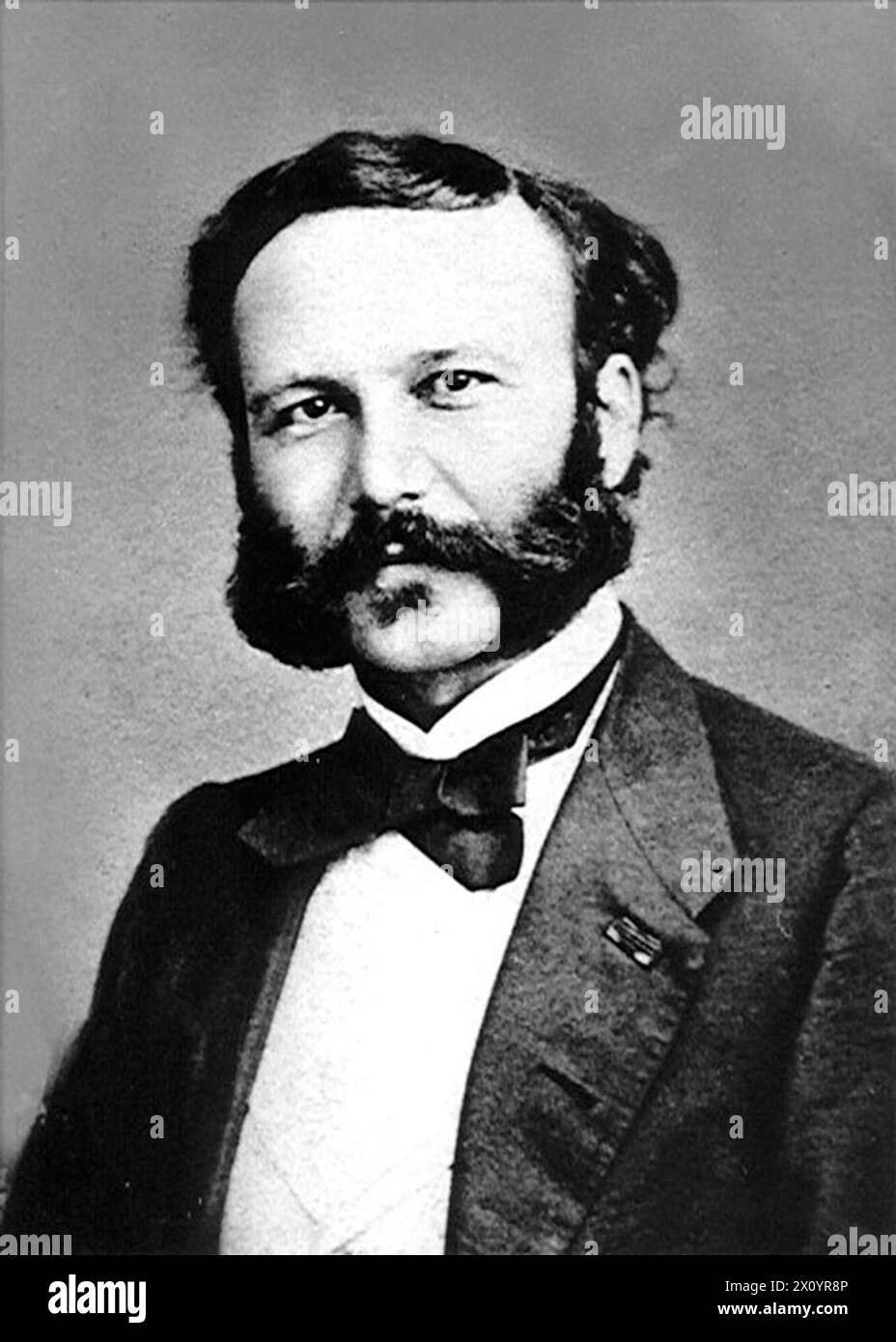 Henry Dunant (1828–1910), Henri Dunant, Schweizer Humanist und Mitbegründer der Roten Kreuz-Bewegung Stockfoto