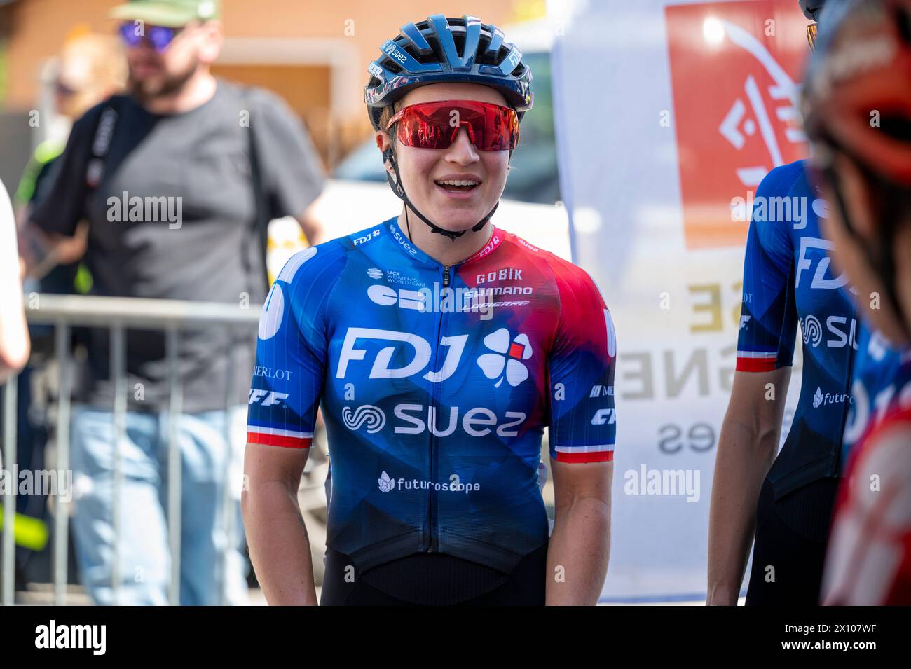 Chambery, Frankreich. April 2024. Jade WIEL während des Grand Prix 2024 der Chambery Women's Elite French Cup am 14. April 2024 in Chambery, Frankreich - Foto Florian Frison/DPPI Credit: DPPI Media/Alamy Live News Stockfoto