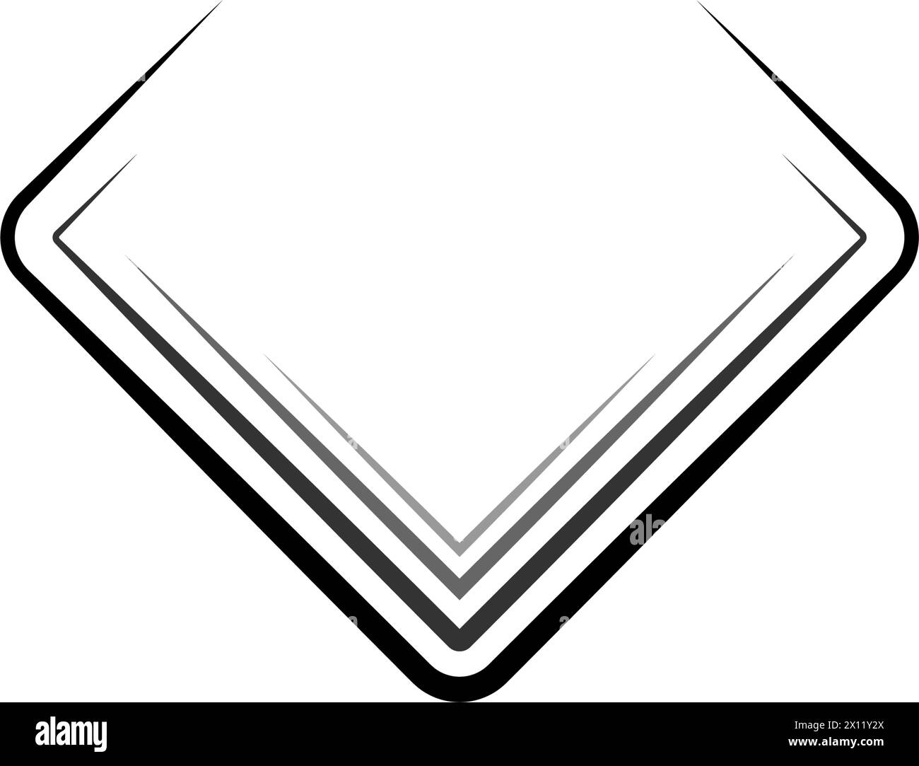 Schwarzes quadratisches abstraktes Logo Vektor-Illustration Design Stock Vektor