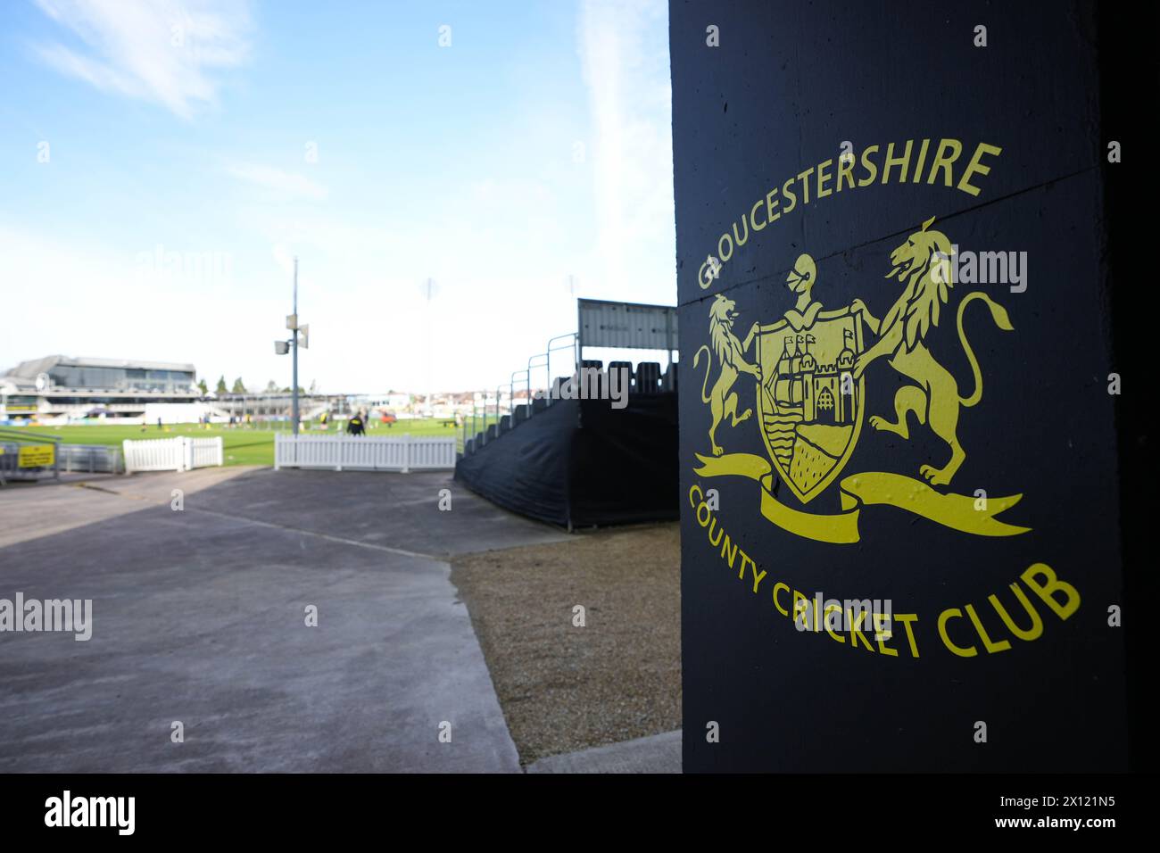 Ein allgemeiner Blick vor dem Spiel der Vitality County Championship zwischen Gloucestershire und Yorkshire im Seat Unique Stadium Stockfoto