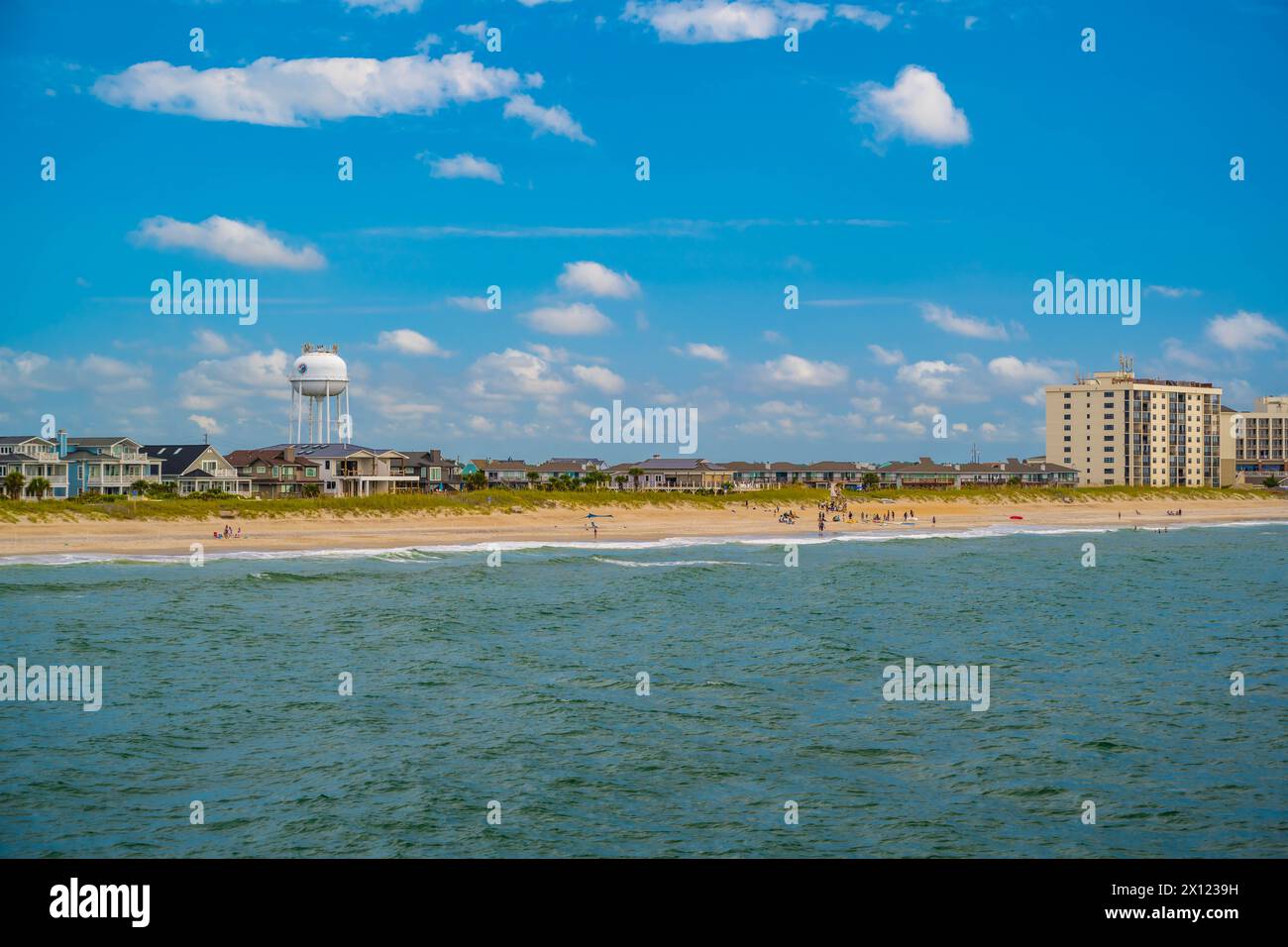 Wilmington Beach, NC, USA - 17. August 2022: Eine bekannte Hafenstadt für ihre ausgezeichneten Frachtdienste Stockfoto