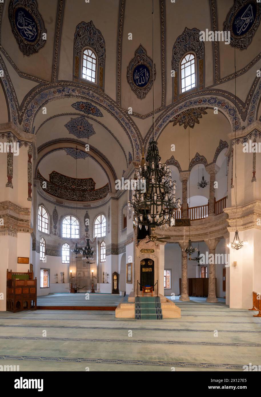 Istanbul, Kücük-Aya-Sofya-Moschee, sog. Kleine Hagia Sophia, (Vorläuferbau von S. Vitale in Ravenna und Dom zu Aachen), Blick in das Oktogon Stockfoto