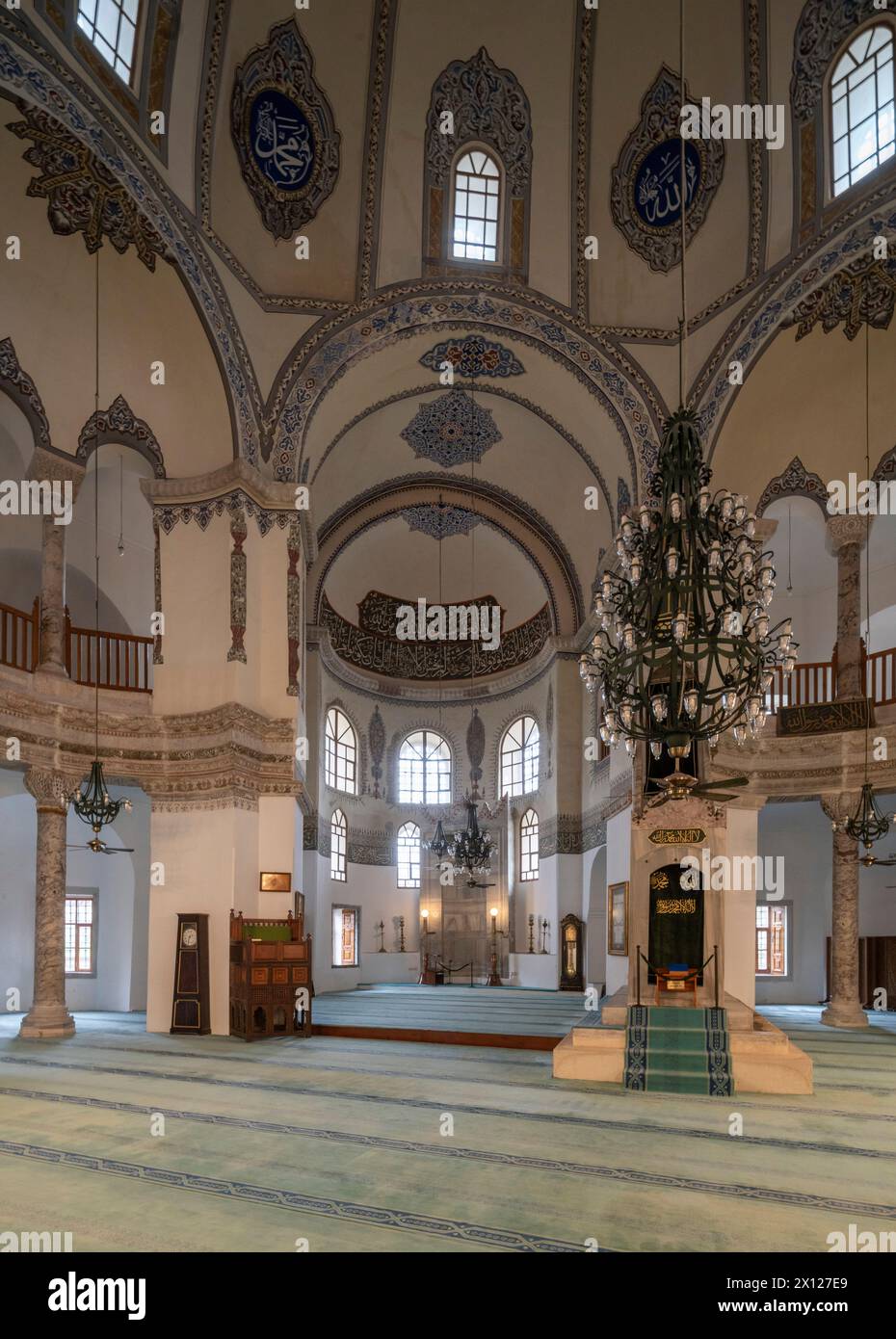 Istanbul, Kücük-Aya-Sofya-Moschee, sog. Kleine Hagia Sophia, (Vorläuferbau von S. Vitale in Ravenna und Dom zu Aachen), Blick in das Oktogon Stockfoto