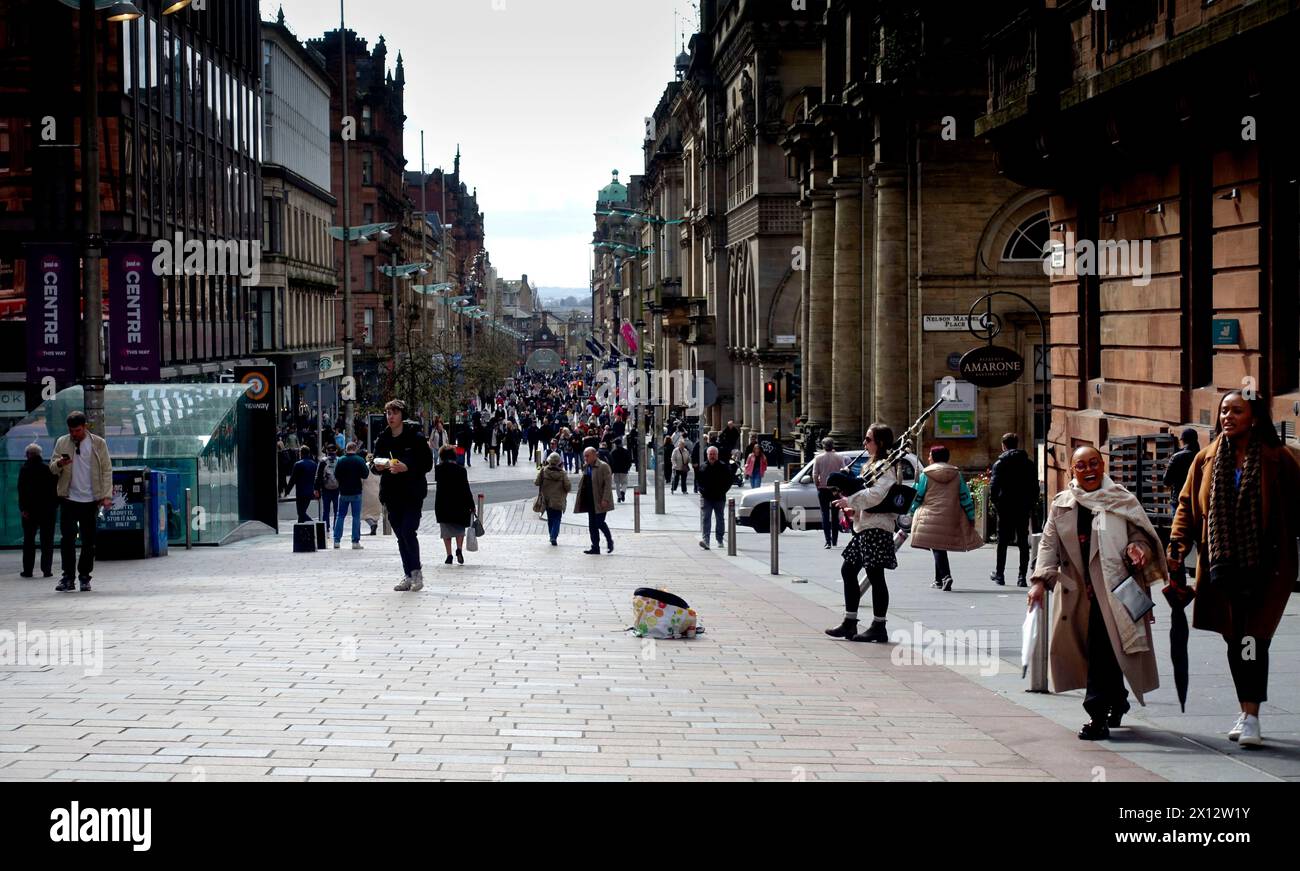 Buchanan Street, Glasgow, Schottland, Großbritannien. Stockfoto