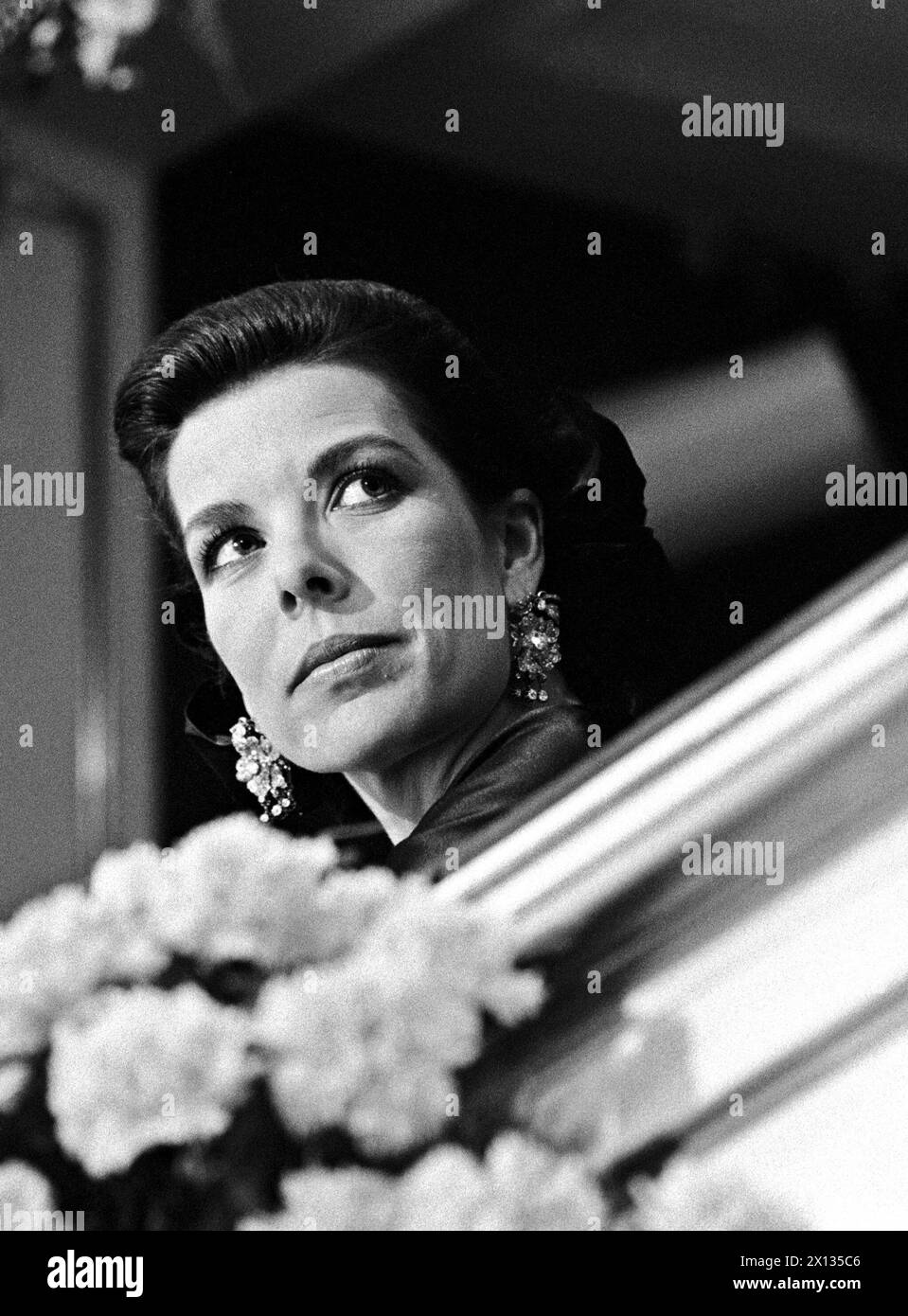 Caroline von Monaco beim Opernball in Wien am 23. Februar 1990. - 19900223 PD0017 - Rechteinfo: Rechte verwaltet (RM) Stockfoto