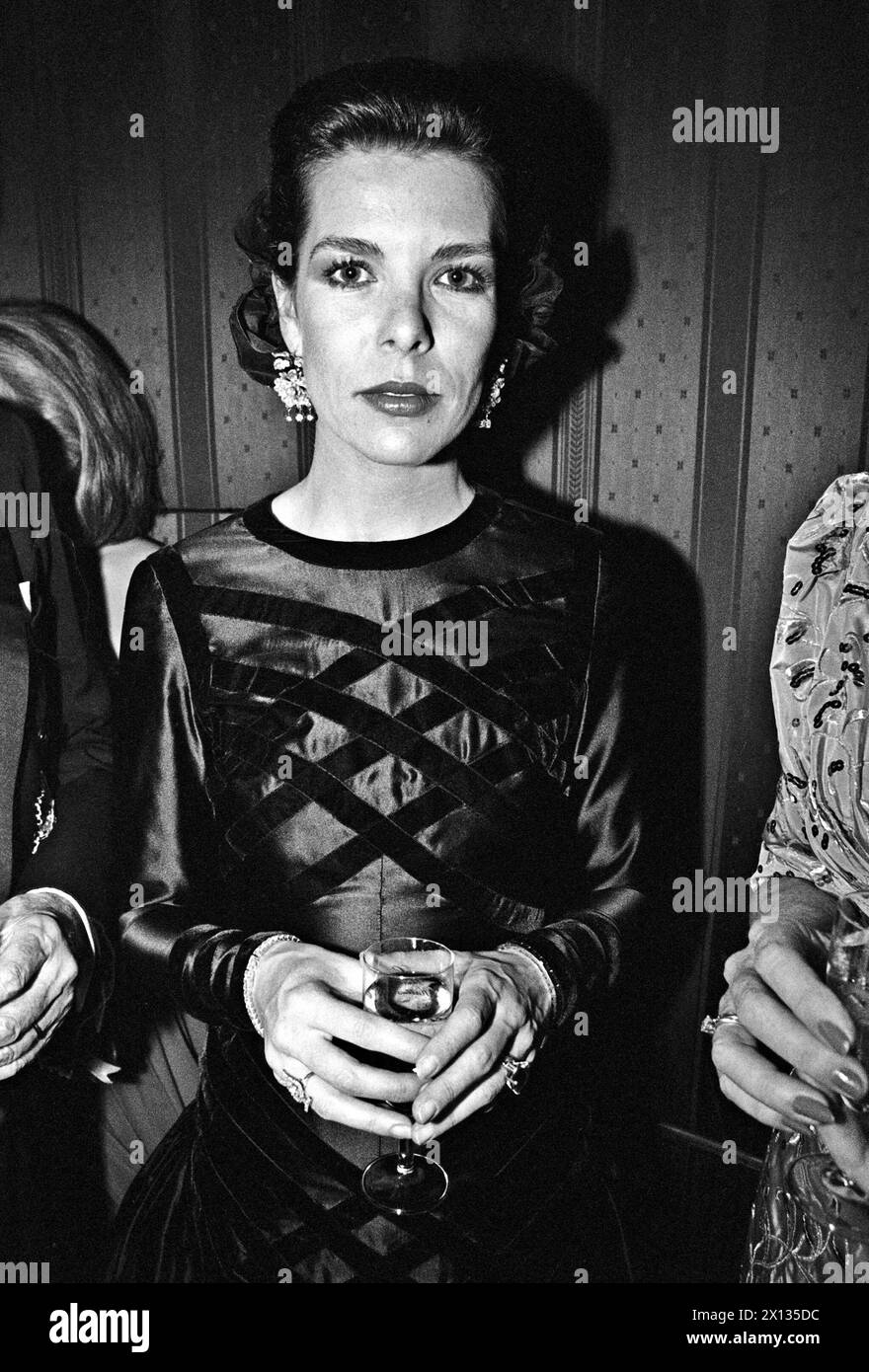 Caroline von Monaco beim Opernball in Wien am 23. Februar 1990. - 19900223 PD0027 - Rechteinfo: Rechte verwaltet (RM) Stockfoto