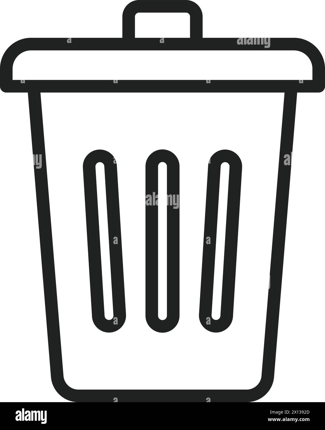 Papierkorbsymbol Vektorbild. Geeignet für mobile Anwendungen, Webanwendungen und Printmedien. Stock Vektor Papierkorbsymbol Vektorbild. Geeignet für mobile Anwendungen, Webanwendungen und Printmedien. Stock Vektor