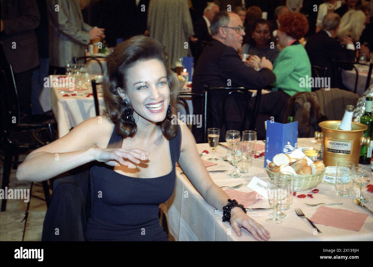 Sonja Kirchberger während der Galanacht des österreichischen Kinos am 25. Oktober 1992 in Wien. - 19921025 PD0011 - Rechteinfo: Rechte verwaltet (RM) Stockfoto