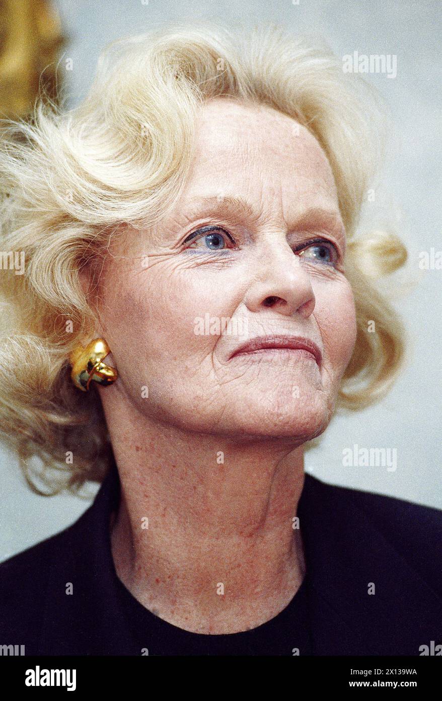 Schauspielerin Maria Riva, Tochter von Marlene Dietrich, am 12. Januar in Wien gefangen genommen. - 19930112 PD0012 - Rechteinfo: Rechte verwaltet (RM) Stockfoto