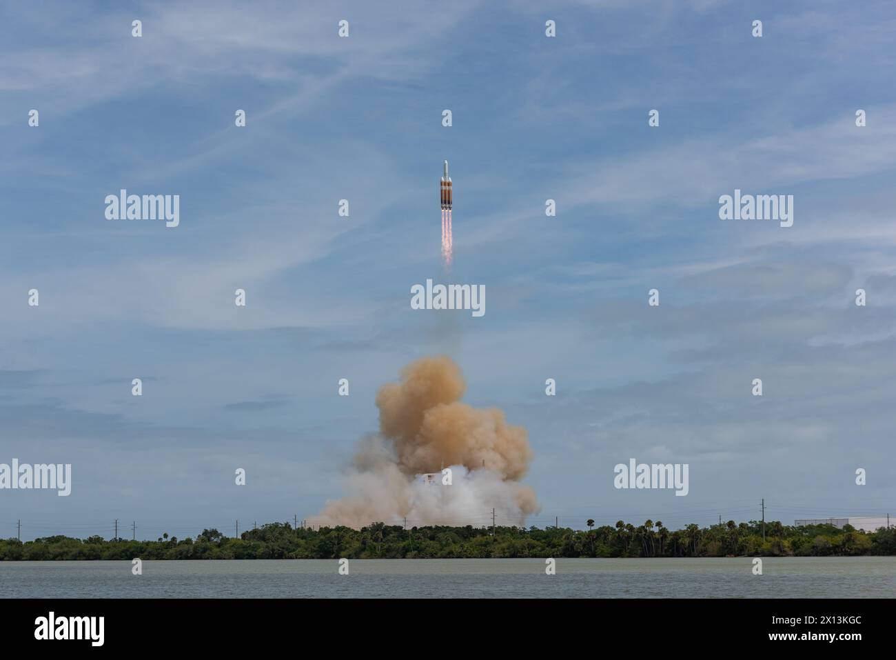 Delta IV schwerer Endflug Stockfoto