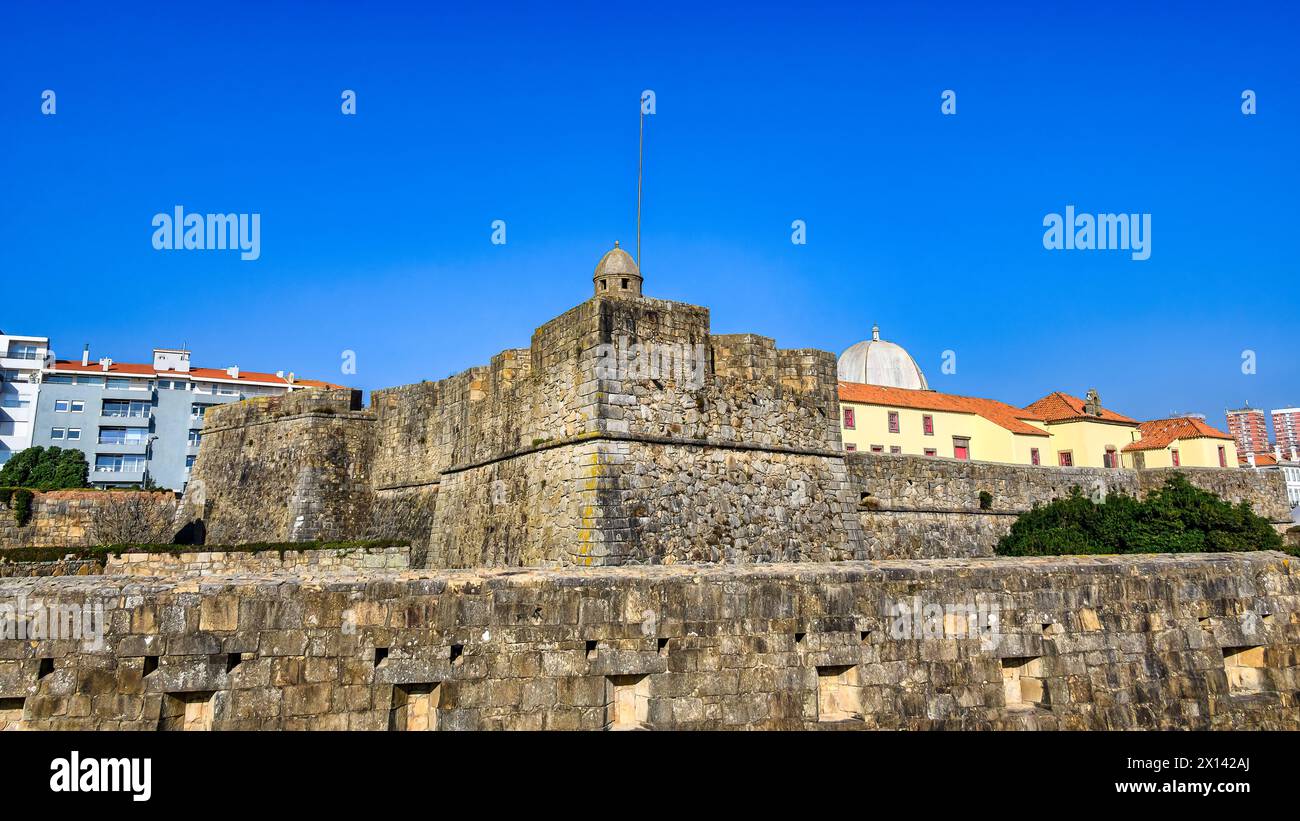 Fort von Sao Joao Baptista oder Saint John the Baptist, Porto, Portugal Stockfoto