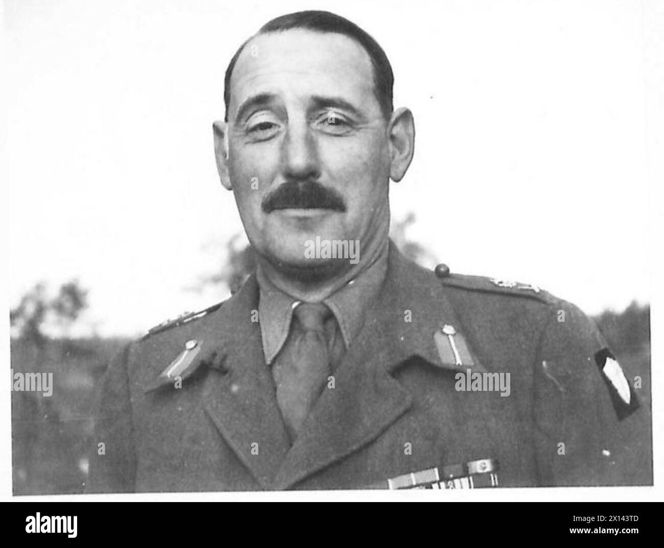 NEUE BILDER DES 8. ARMEEKOMMANDEURS - General Sir Oliver Leese British Army Stockfoto