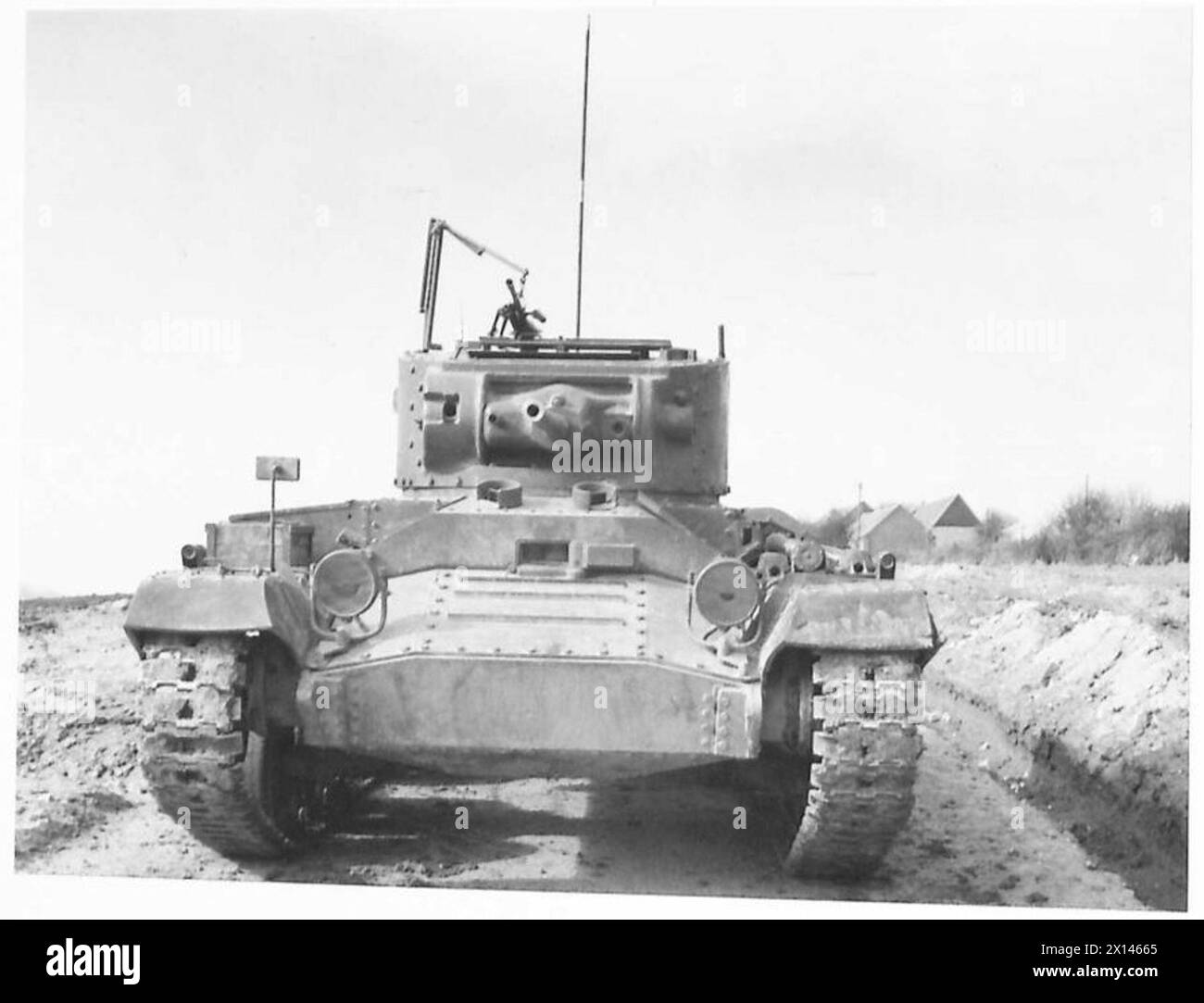 Der Infanteriepanzer Mk. III Valentine ist Teil der Panzerserie der British Army. Stockfoto