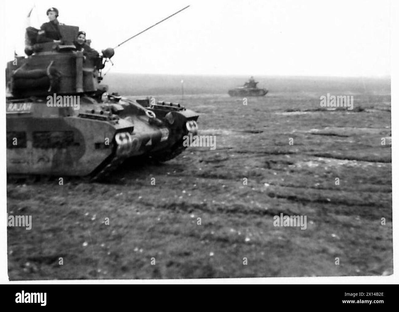 Infanteriepanzer rücken im Rahmen einer Übung des Eastern Command vor. Stockfoto